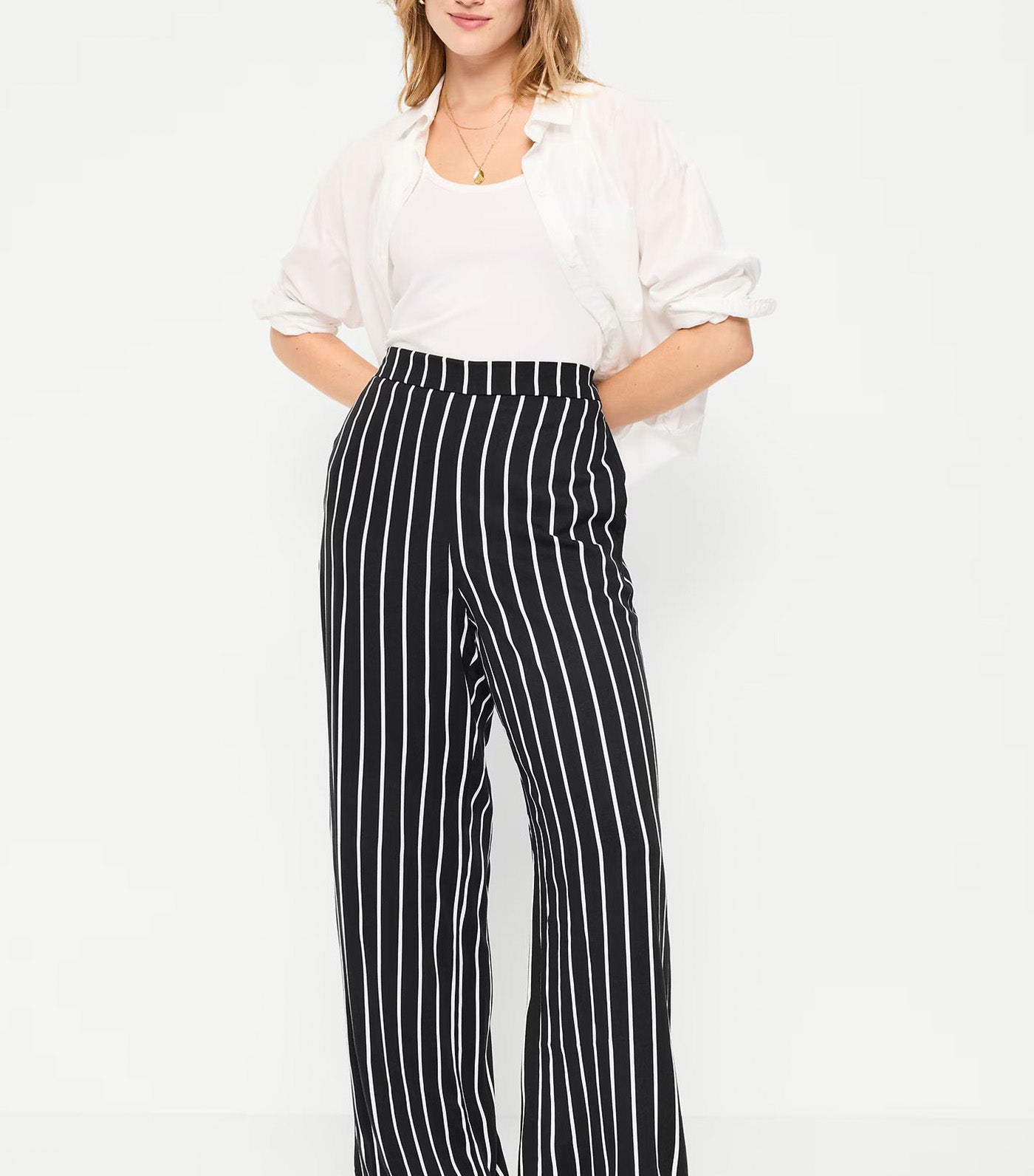 High-Waisted Playa Wide-Leg Pants