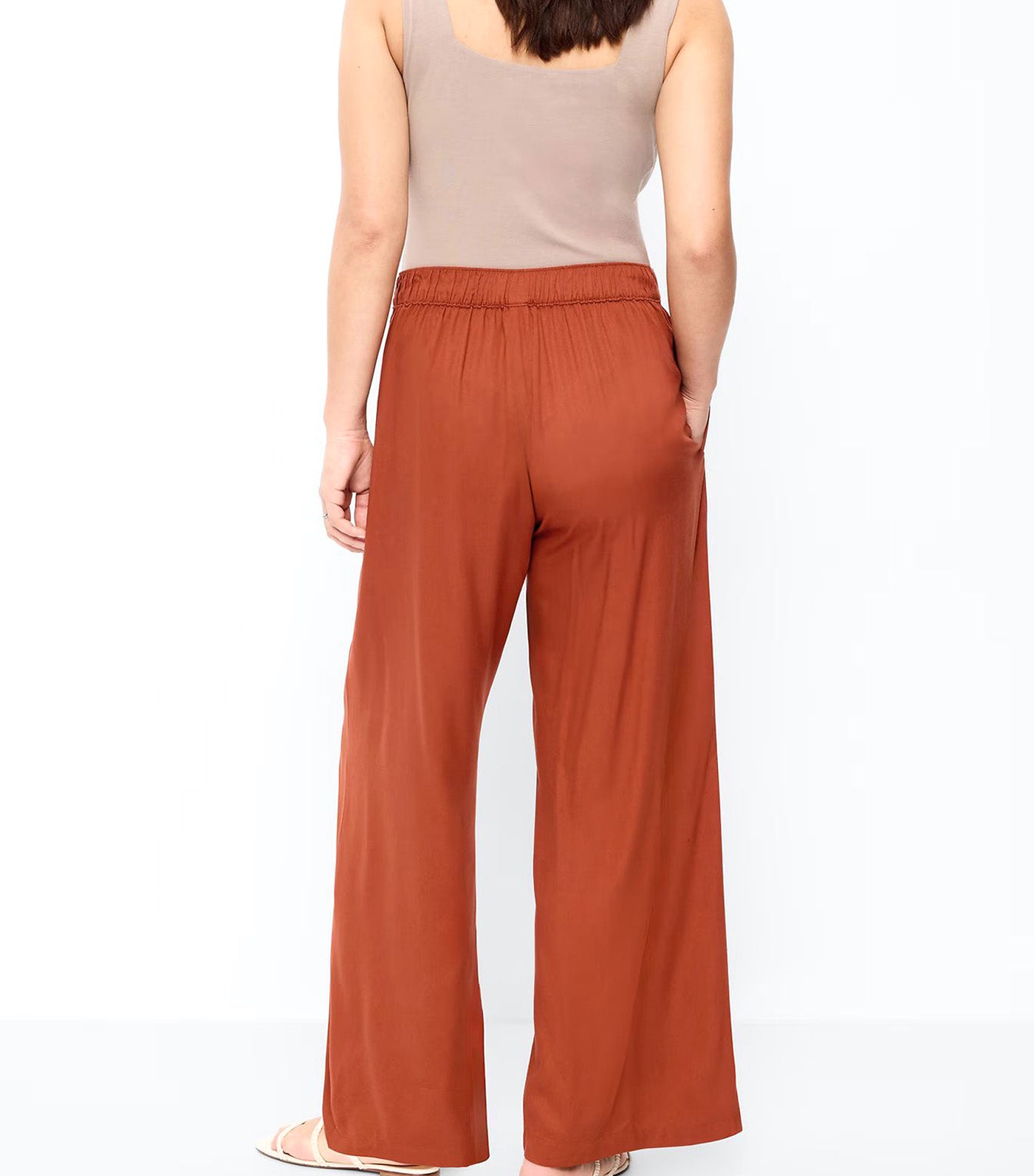 High-Waisted Playa Wide-Leg Pants