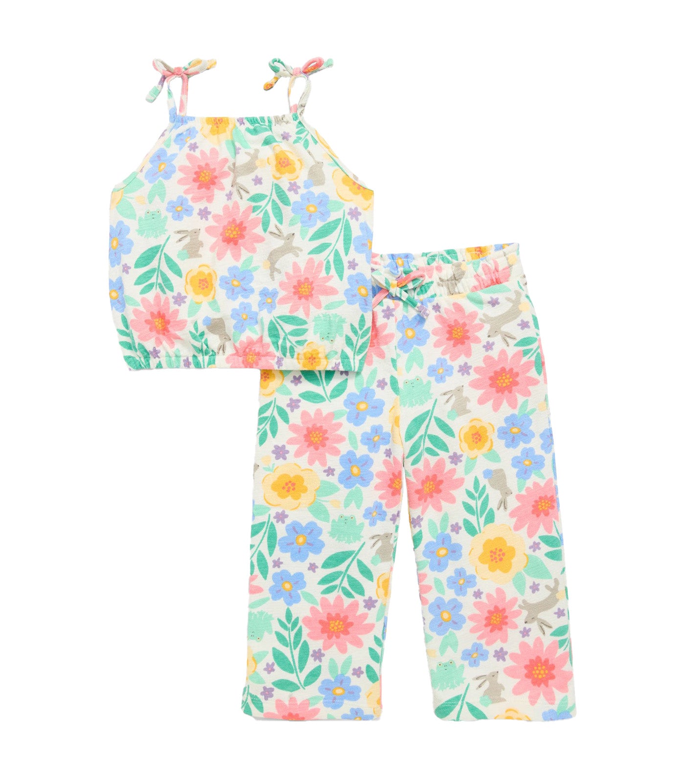 Old Navy Kids Cami Top and Wide-Leg Pants Set for Toddler Girls Easter Florals