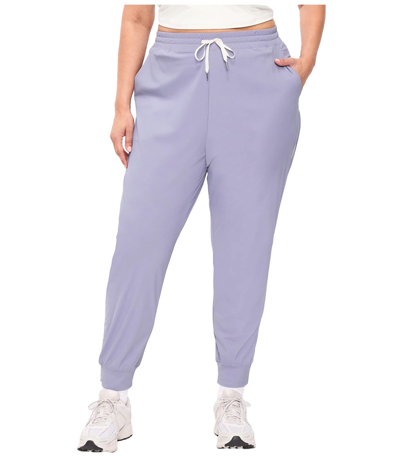 High-Waisted Side-Striped SleekTech Jogger