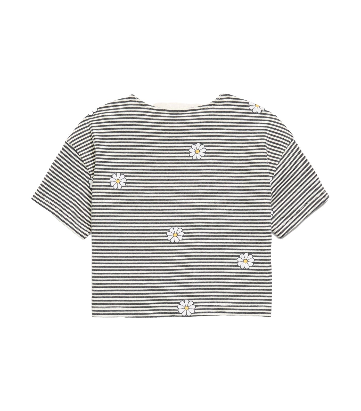 Oversized Short-Sleeve Cropped T-Shirt for Girls