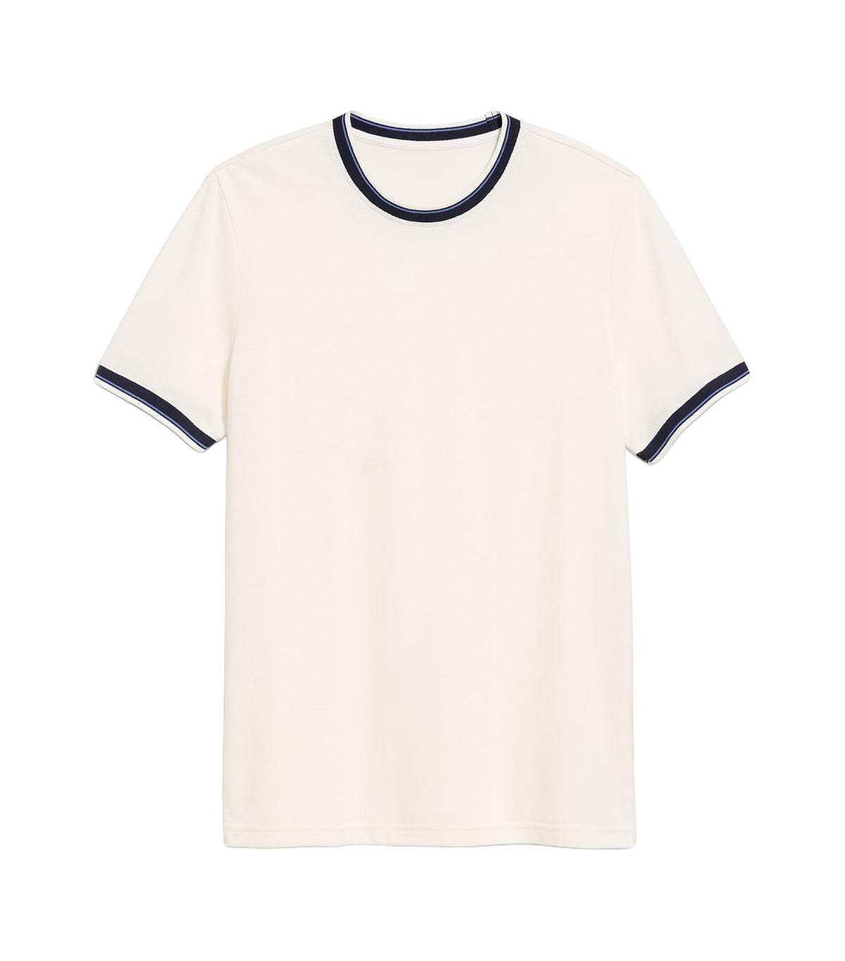 Crew-Neck Pique T-Shirt Sea Salt