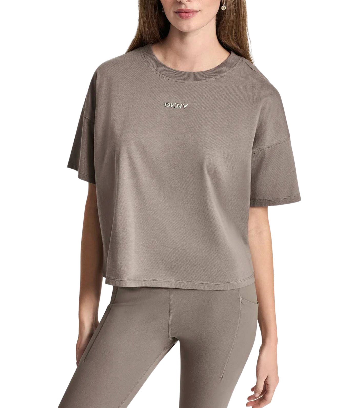 Metallic Bubble Logo Drop Shoulder Tee