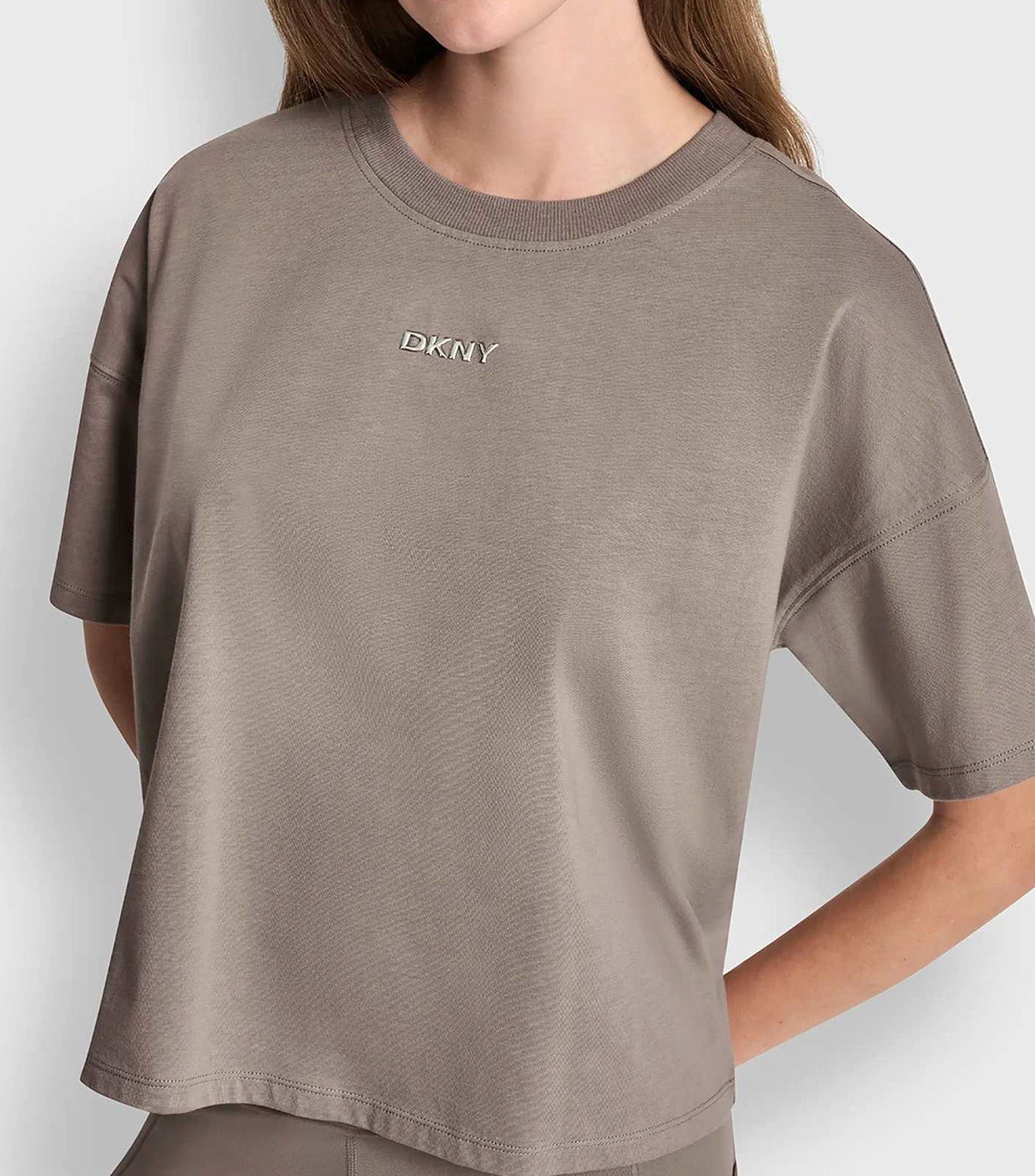 Metallic Bubble Logo Drop Shoulder Tee