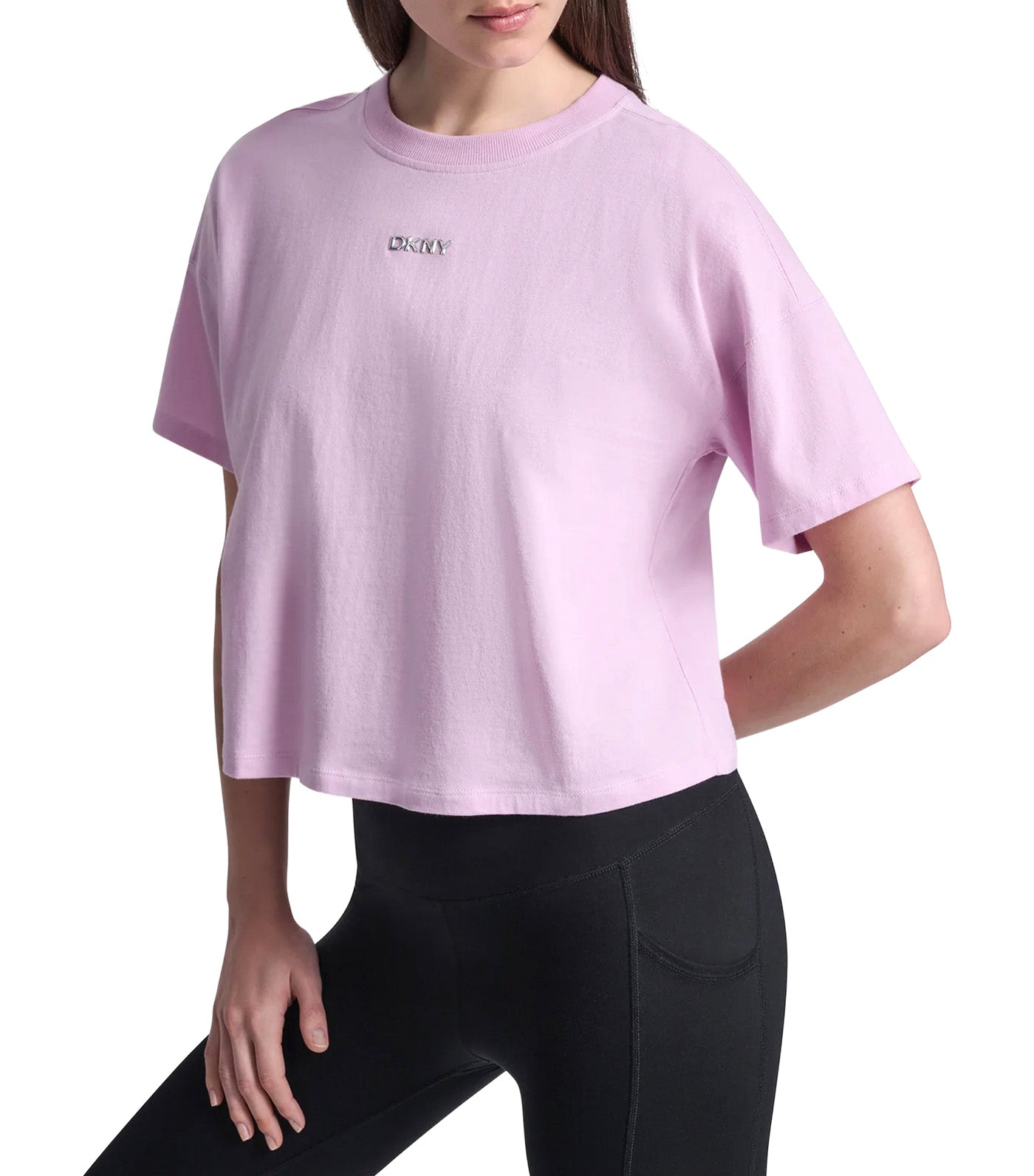 Metallic Bubble Logo Drop Shoulder Tee