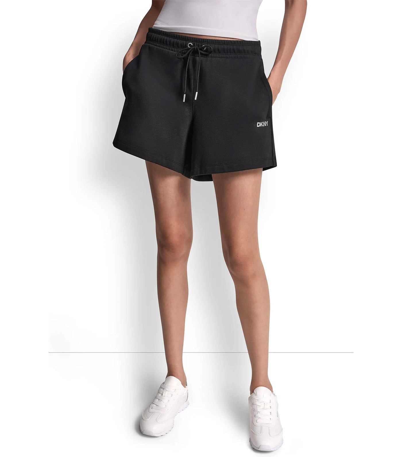 Foil Logo 5in Short with Pockets Black/Silver