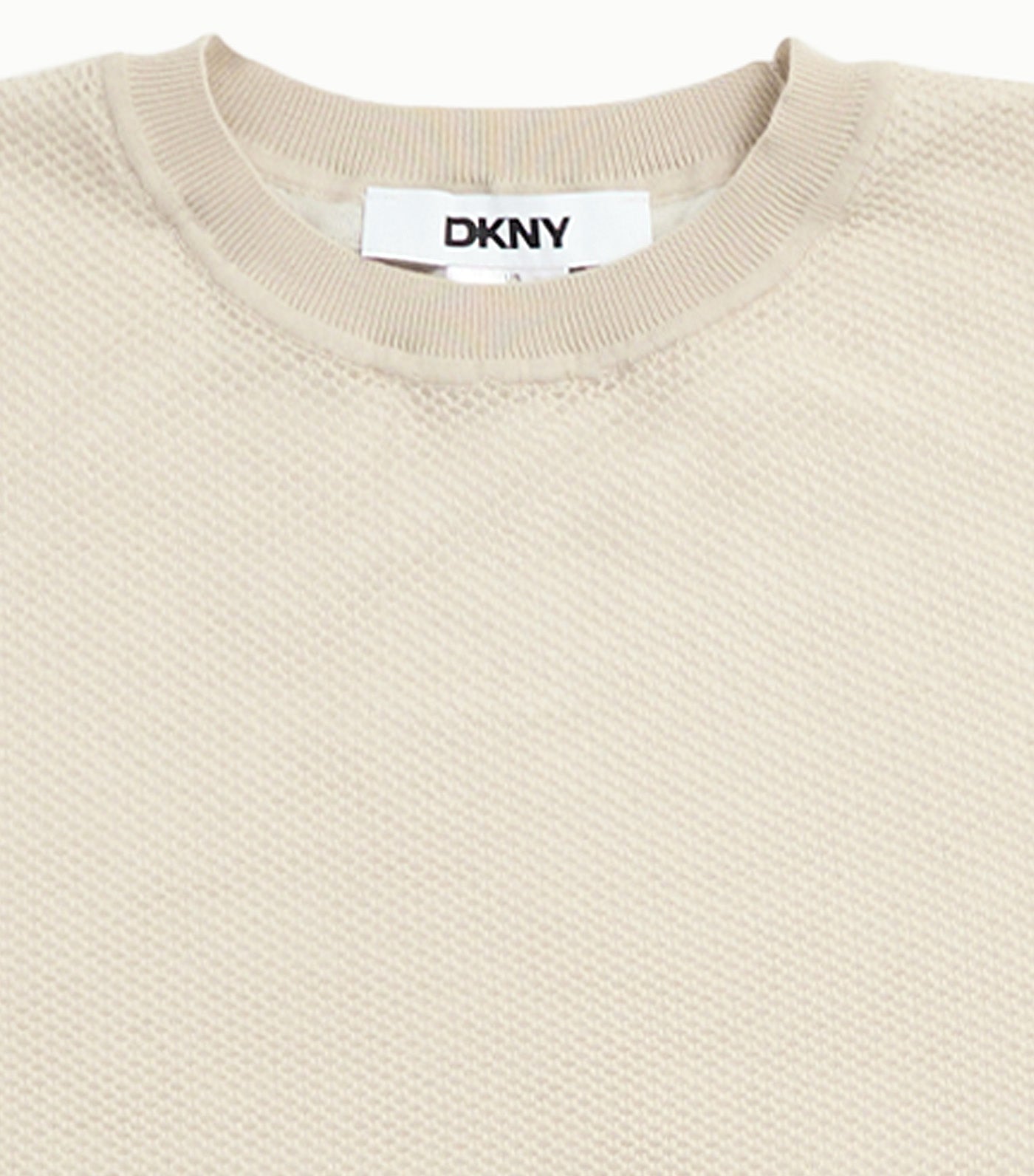 Boxy Two Layer Mesh Sweater Pebble