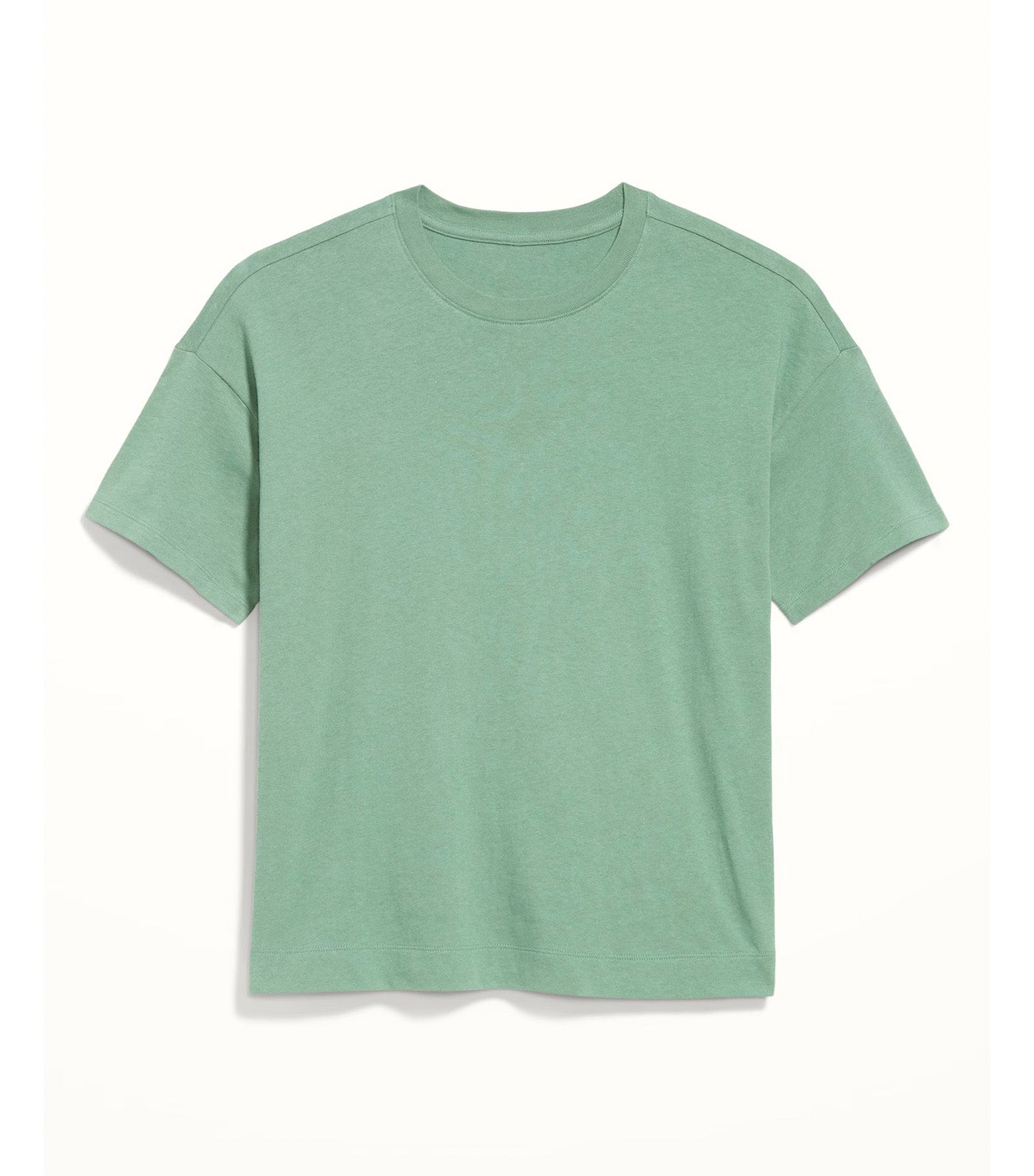 Old Navy Vintage Crew-Neck T-Shirt for Women Dried Herb