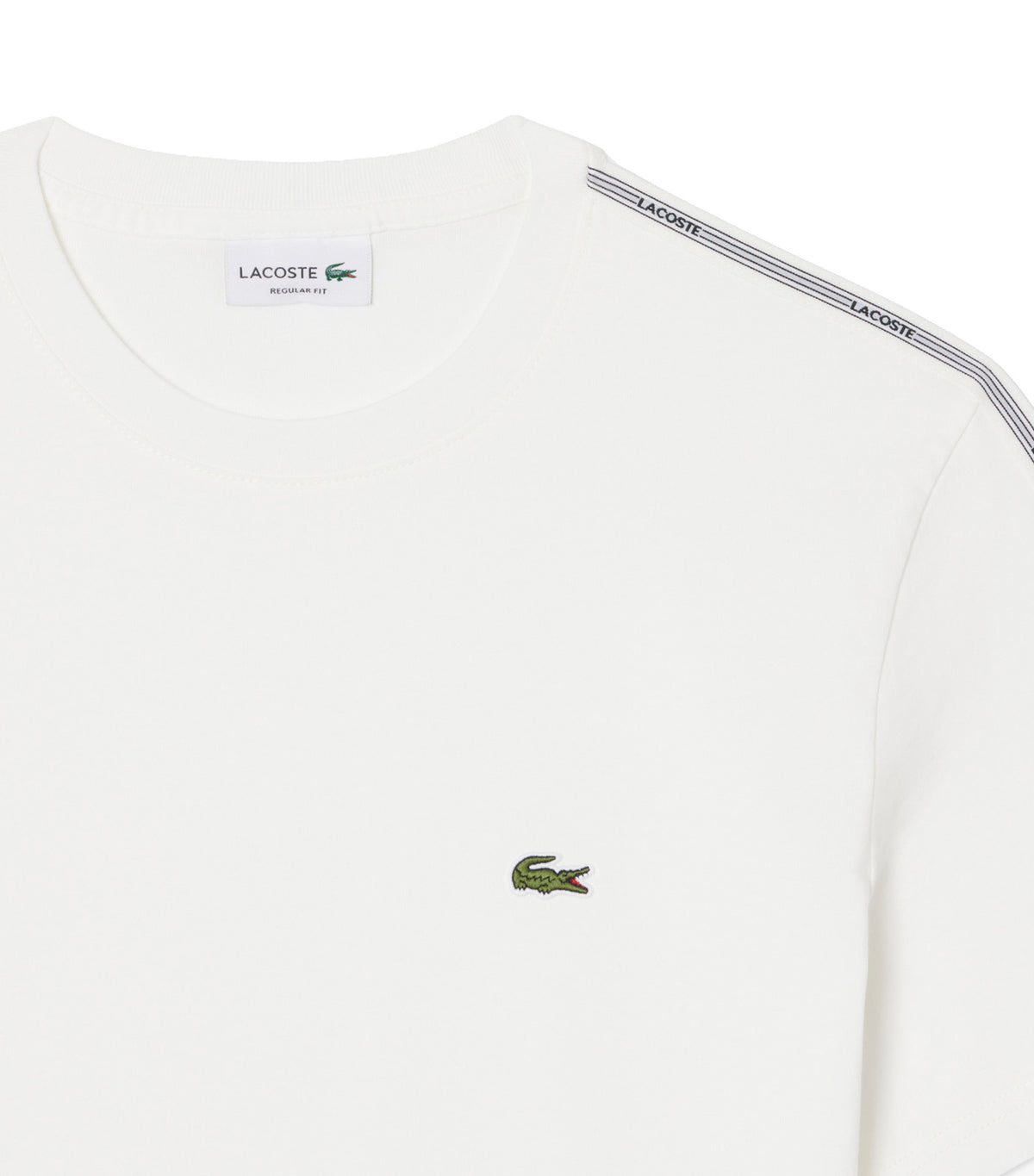 Branded Stripe Band T-Shirt White