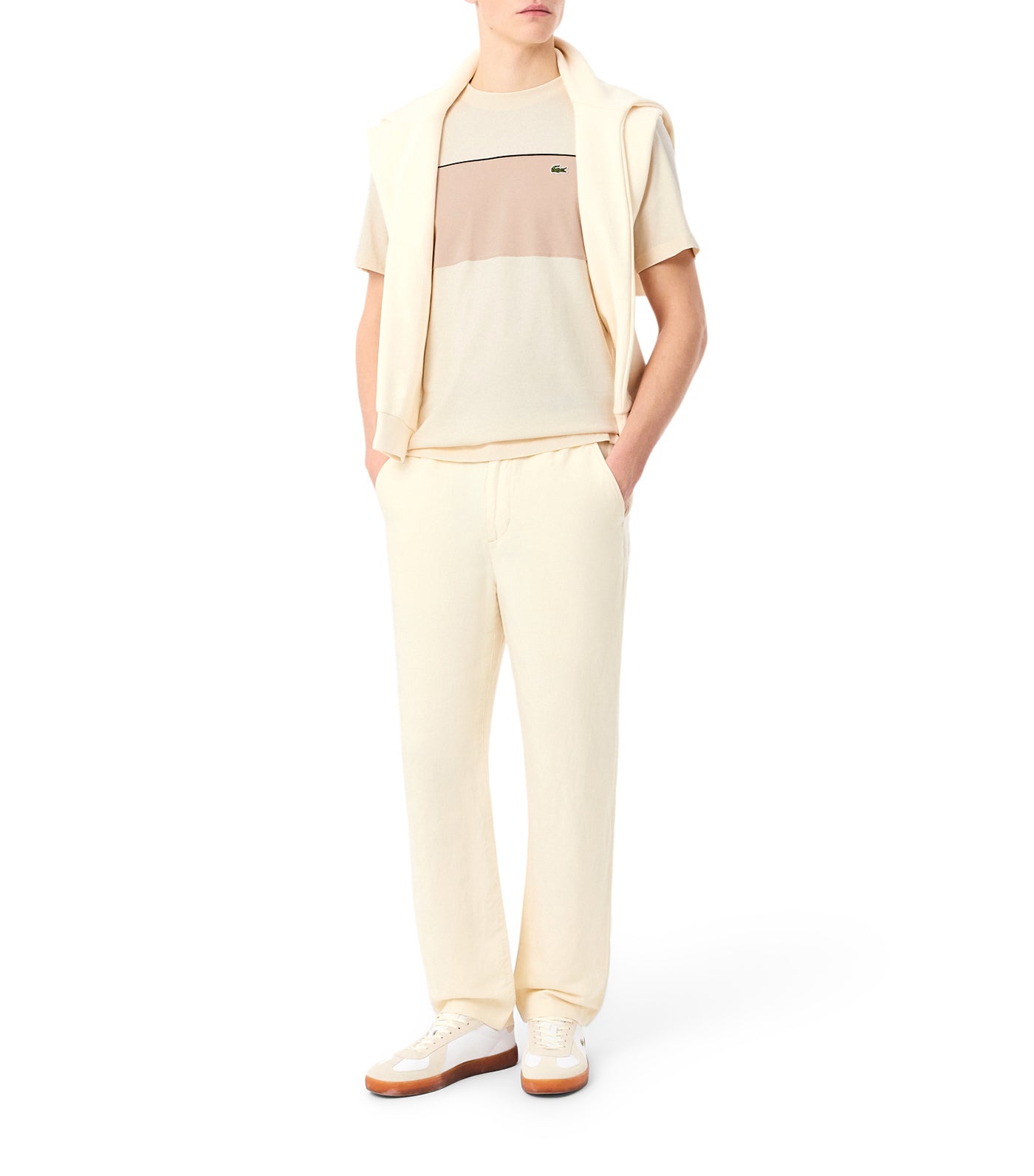 Color-Block Cotton T-Shirt