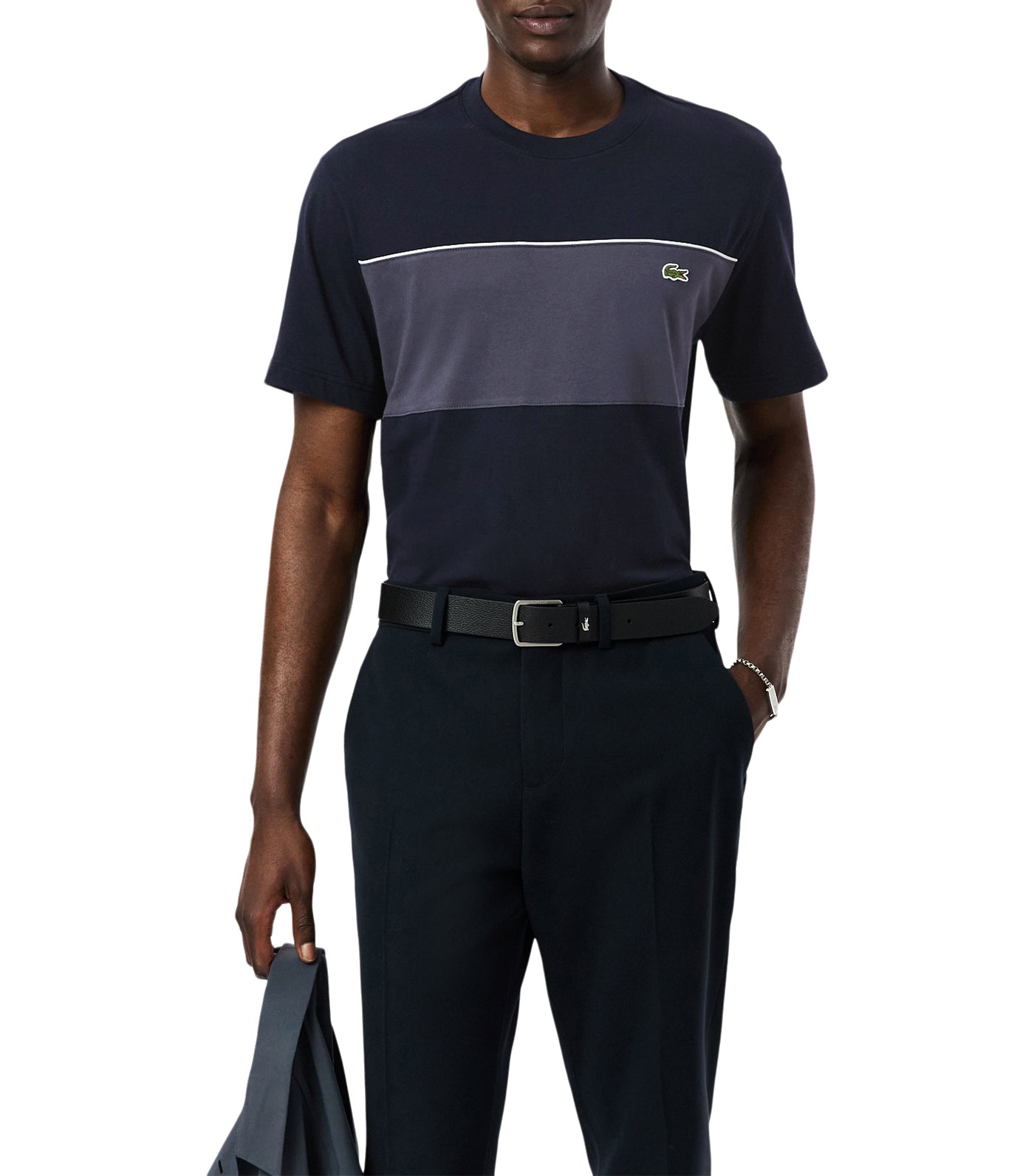 Color-Block Cotton T-Shirt