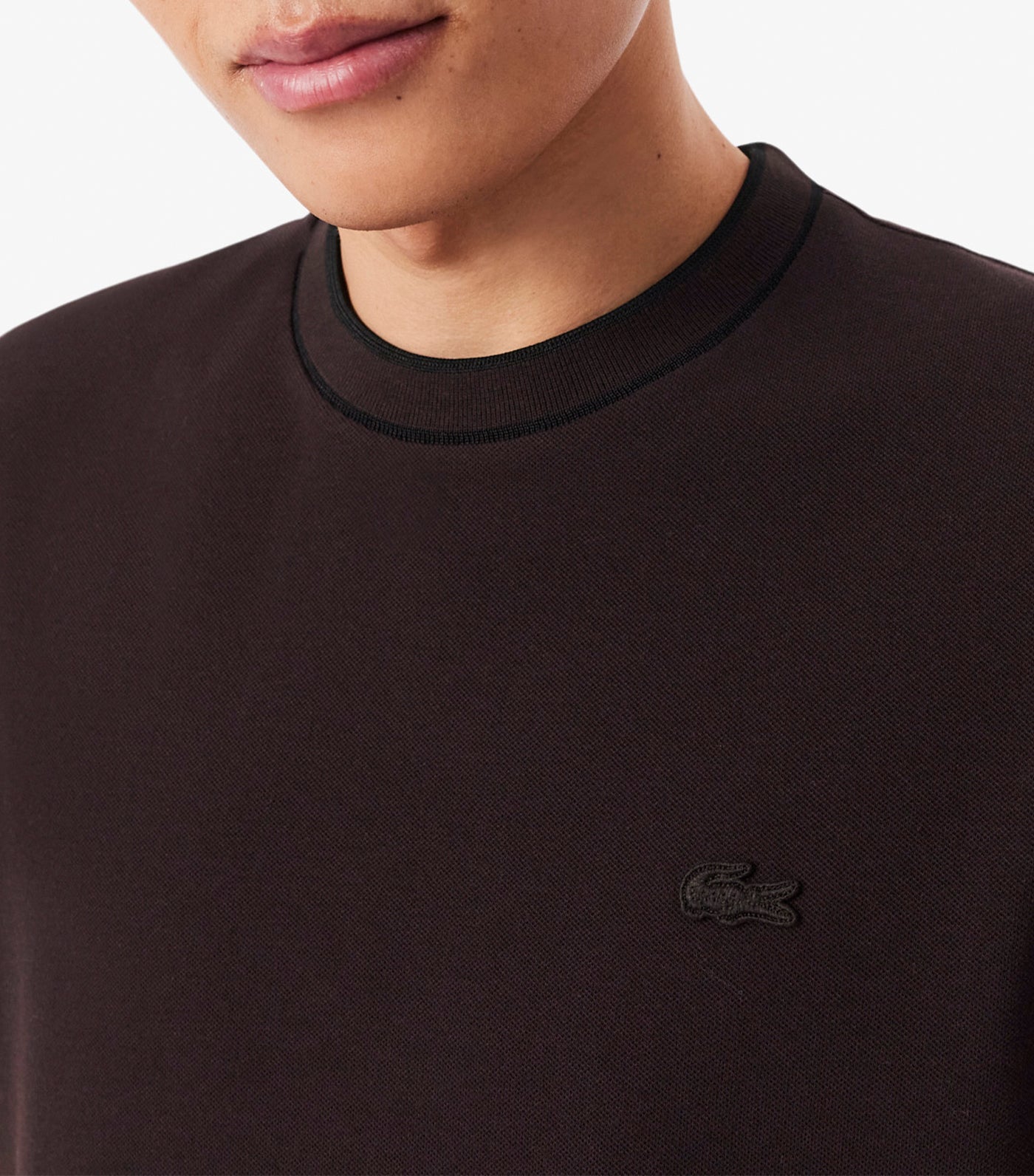 Color Tipping Line Match Pique Stretch T-Shirt Buffalo