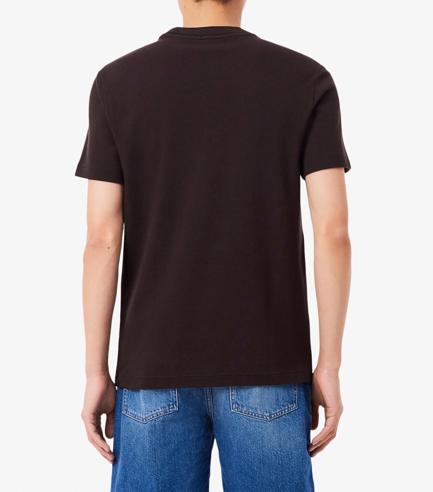 Color Tipping Line Match Pique Stretch T-Shirt Buffalo