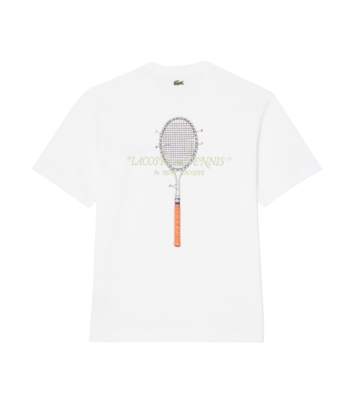 Lacoste Embroidered Cotton T-Shirt White