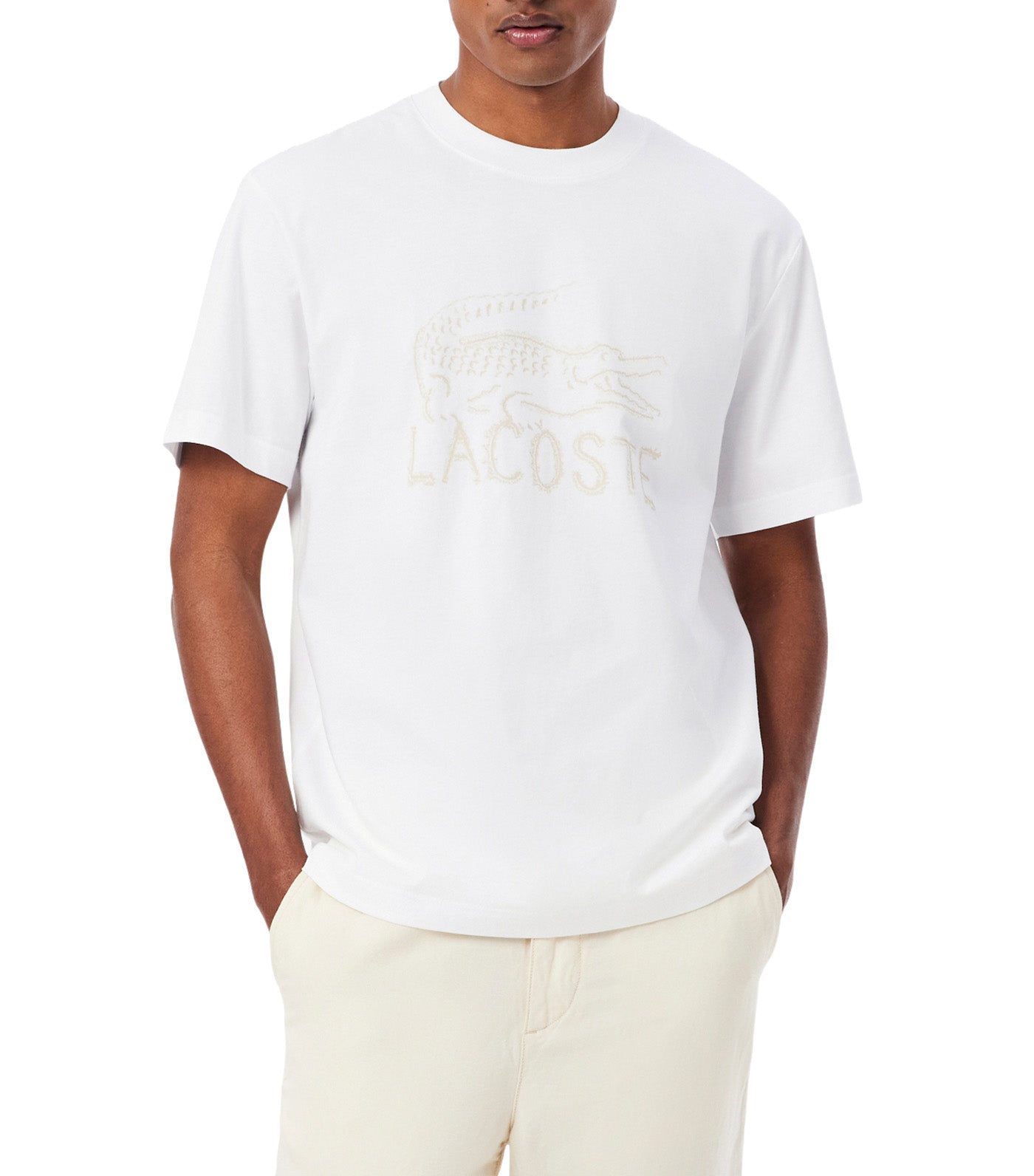 Printed Cotton T-Shirt White