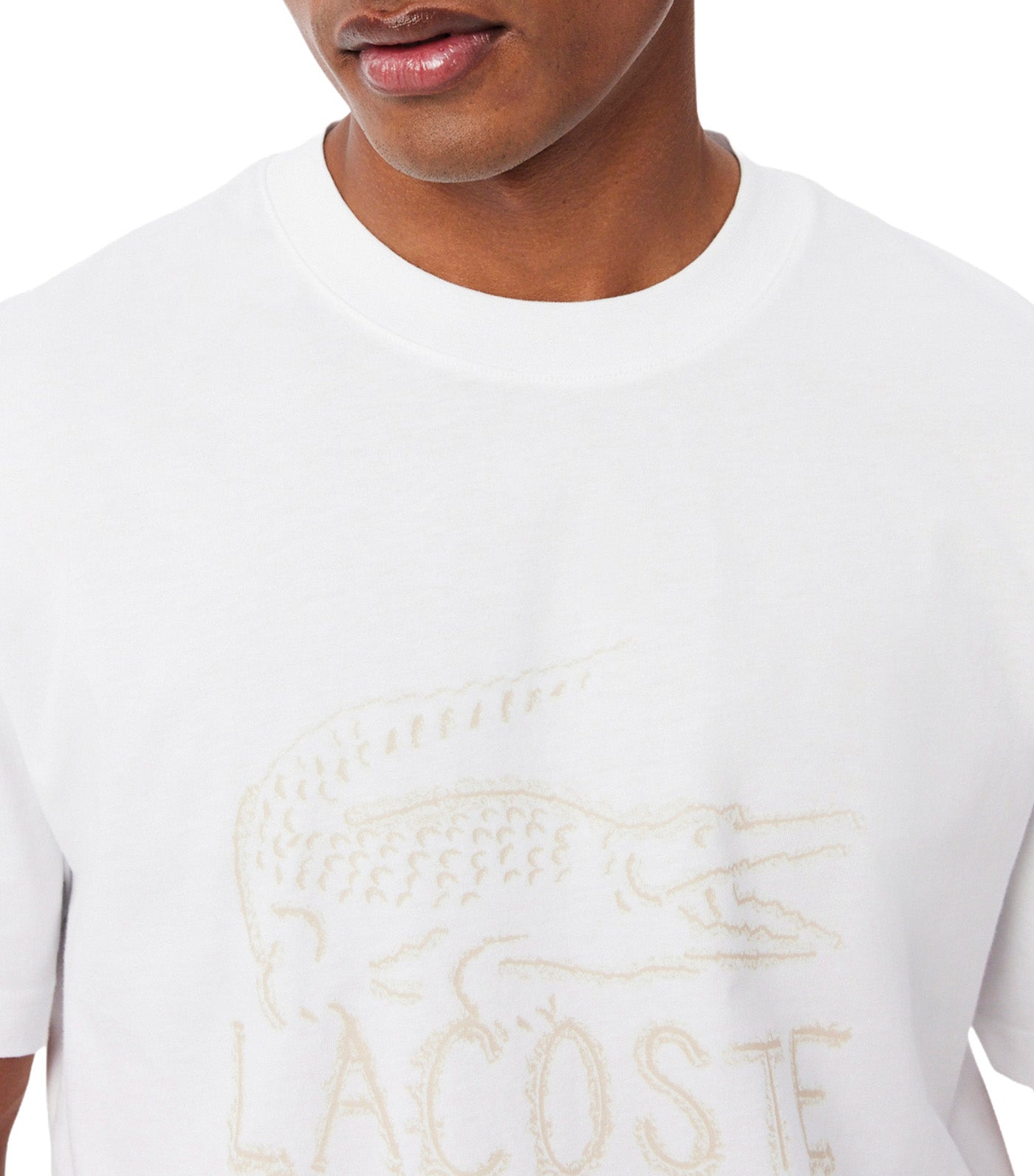 Printed Cotton T-Shirt White