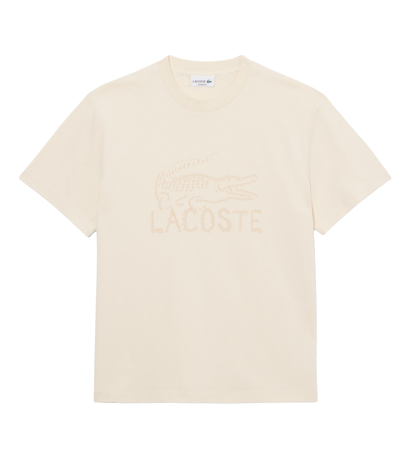 Printed Cotton T-Shirt Naturel Clair