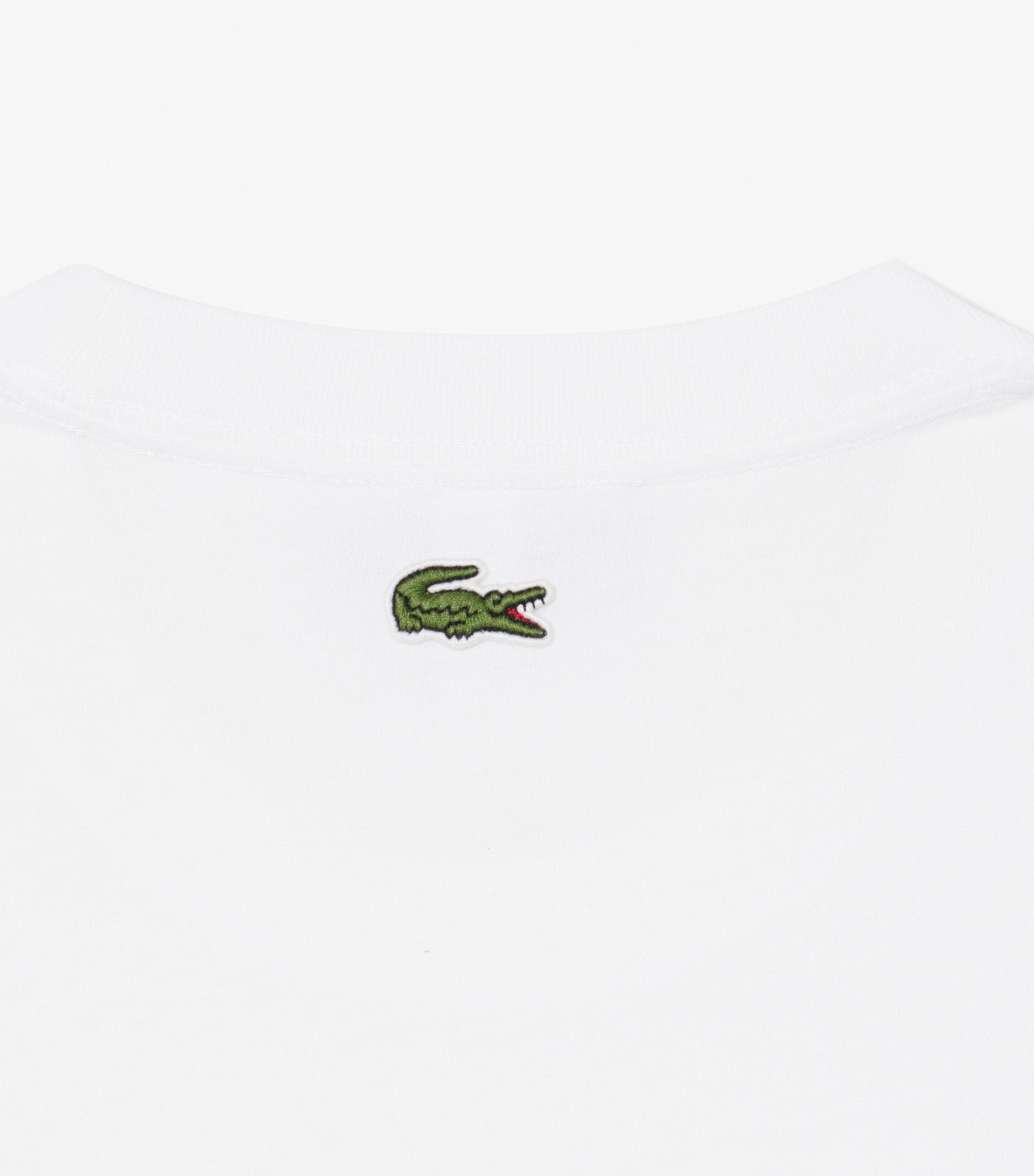 Lacoste Printed Cotton T-Shirt White