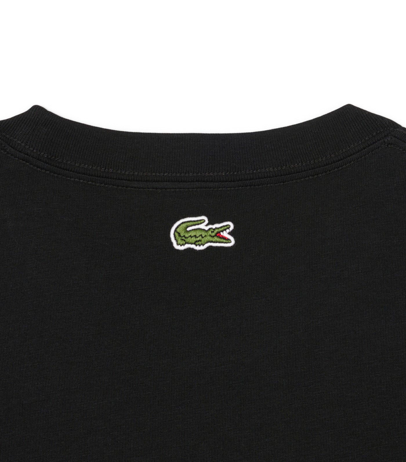 Lacoste Printed Cotton T-Shirt Black