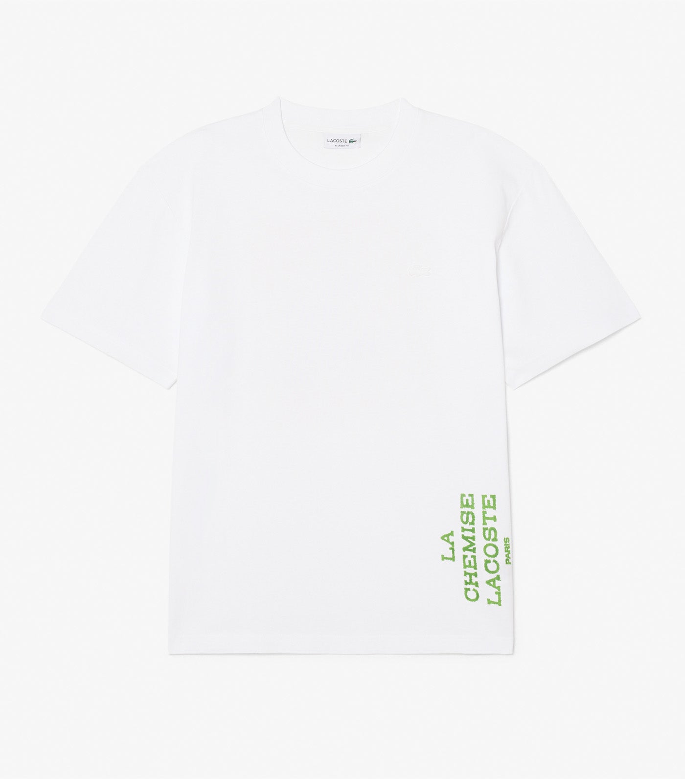 Relaxed Fit Printed Cotton T-Shirt White