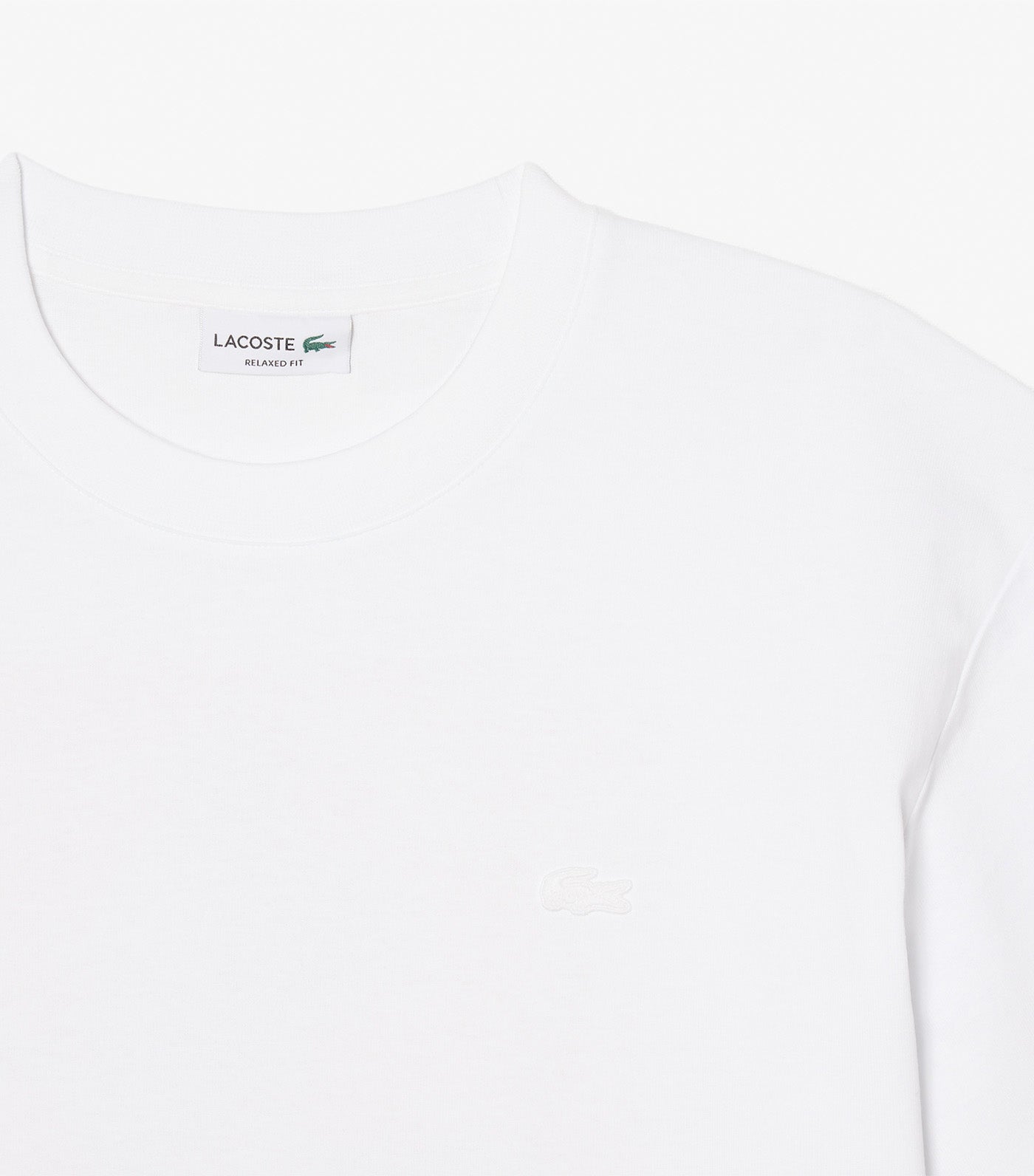 Relaxed Fit Printed Cotton T-Shirt White