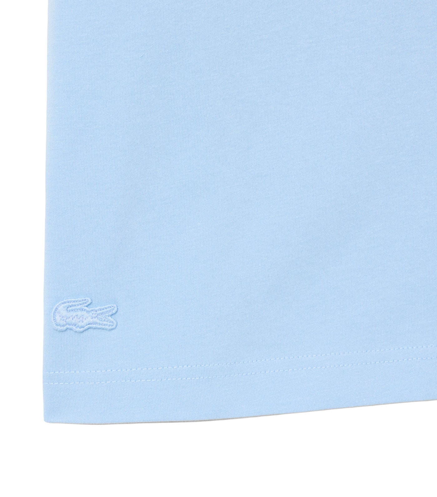 Printed Cotton T-Shirt Chambray