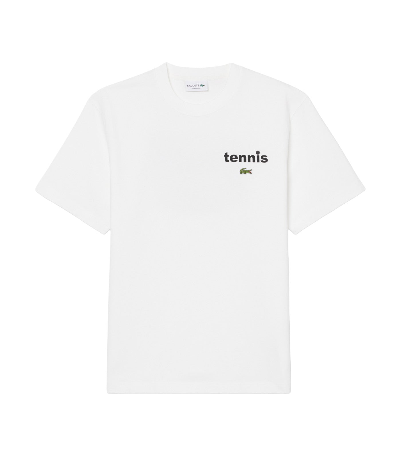 Lacoste Print Cotton T-Shirt Flour 