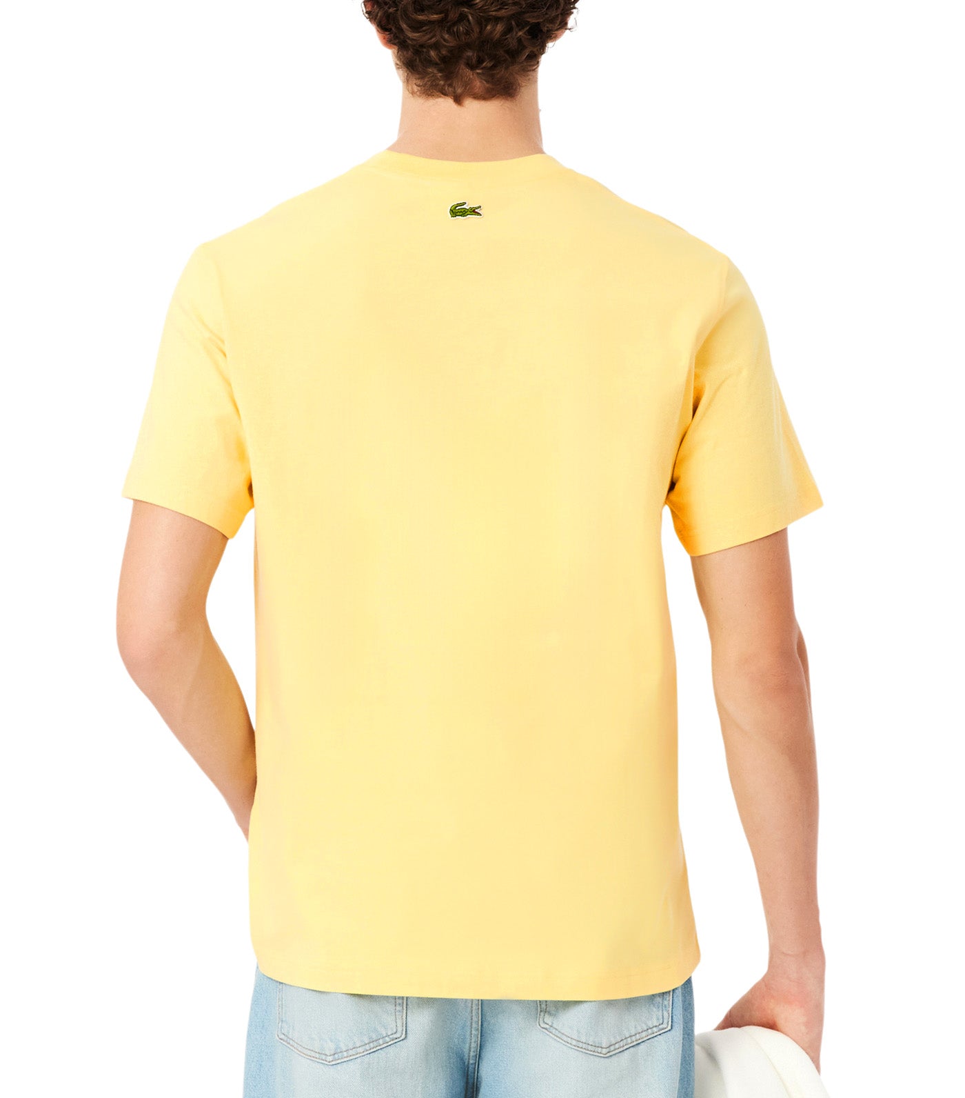 Lacoste Printed Cotton T-Shirt Yellow