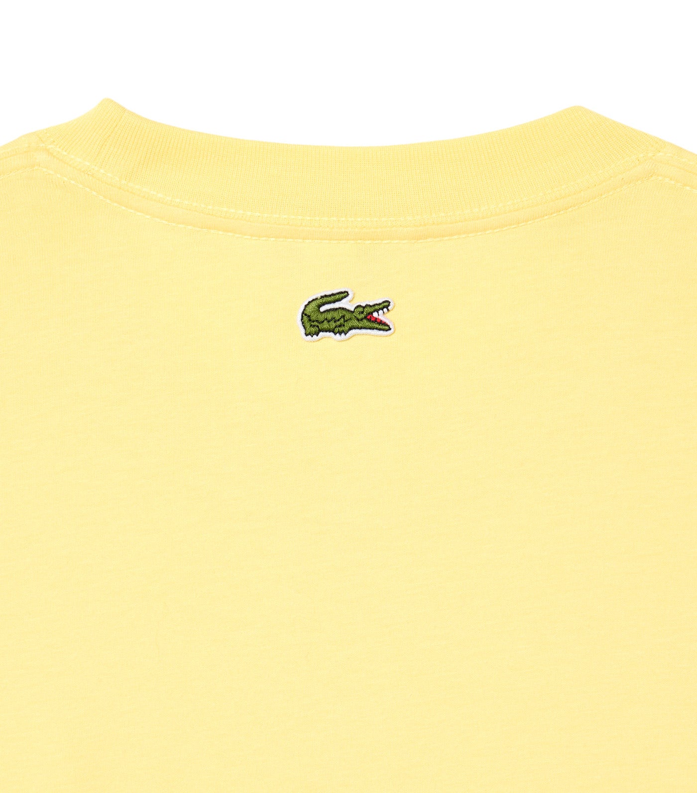 Lacoste Printed Cotton T-Shirt Yellow
