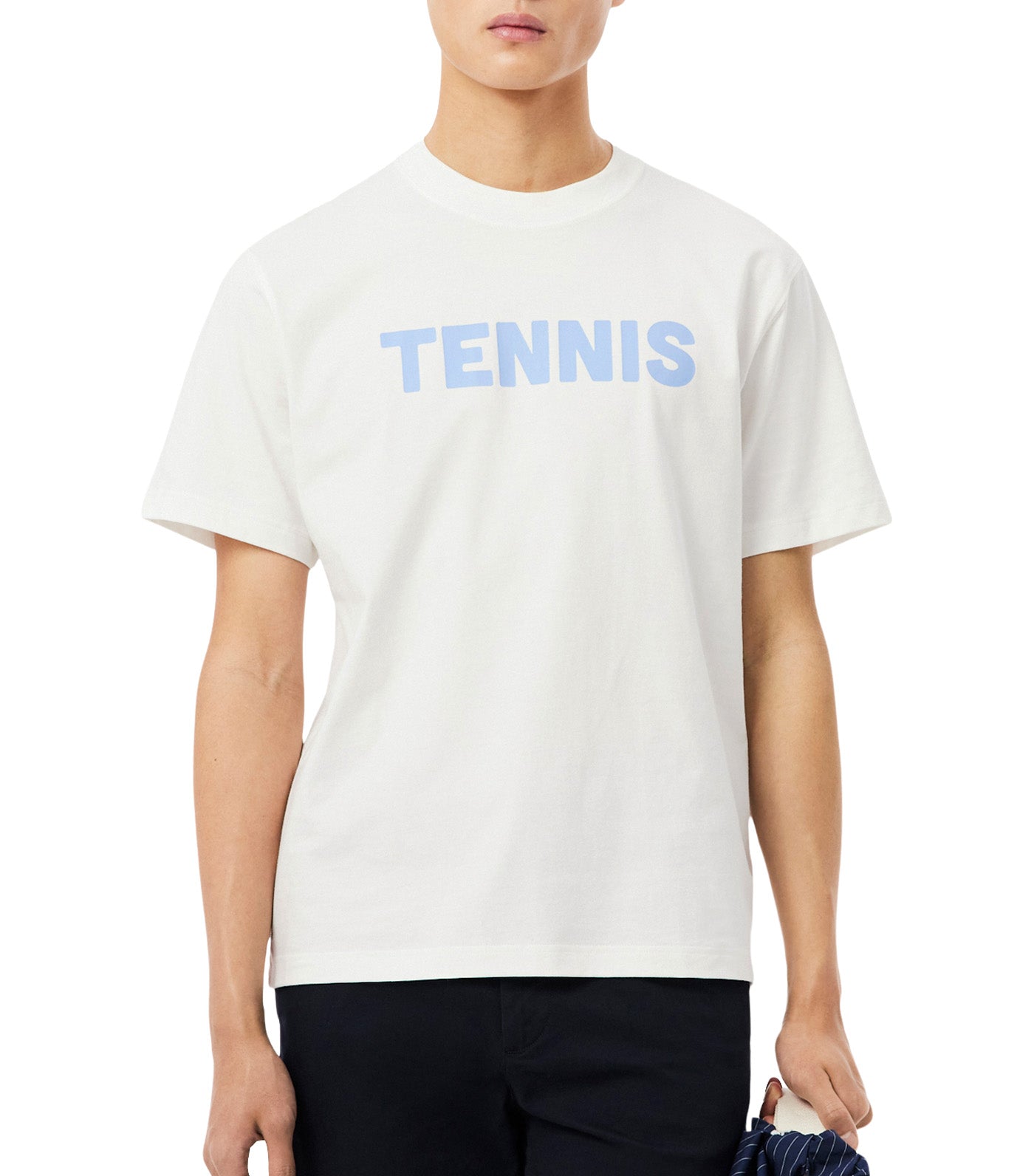 Lacoste Printed Cotton T-Shirt Flour