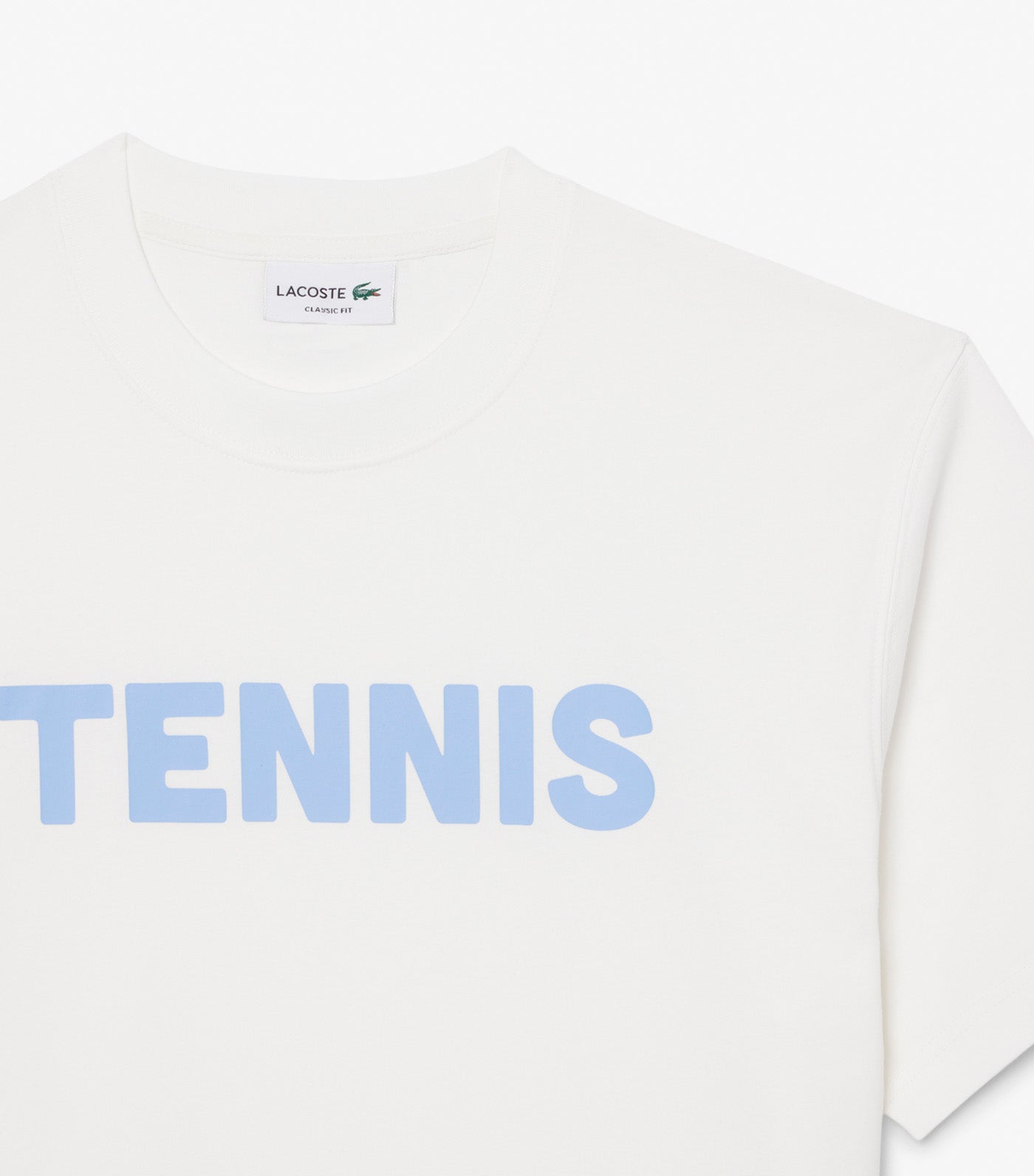 Lacoste Printed Cotton T-Shirt Flour