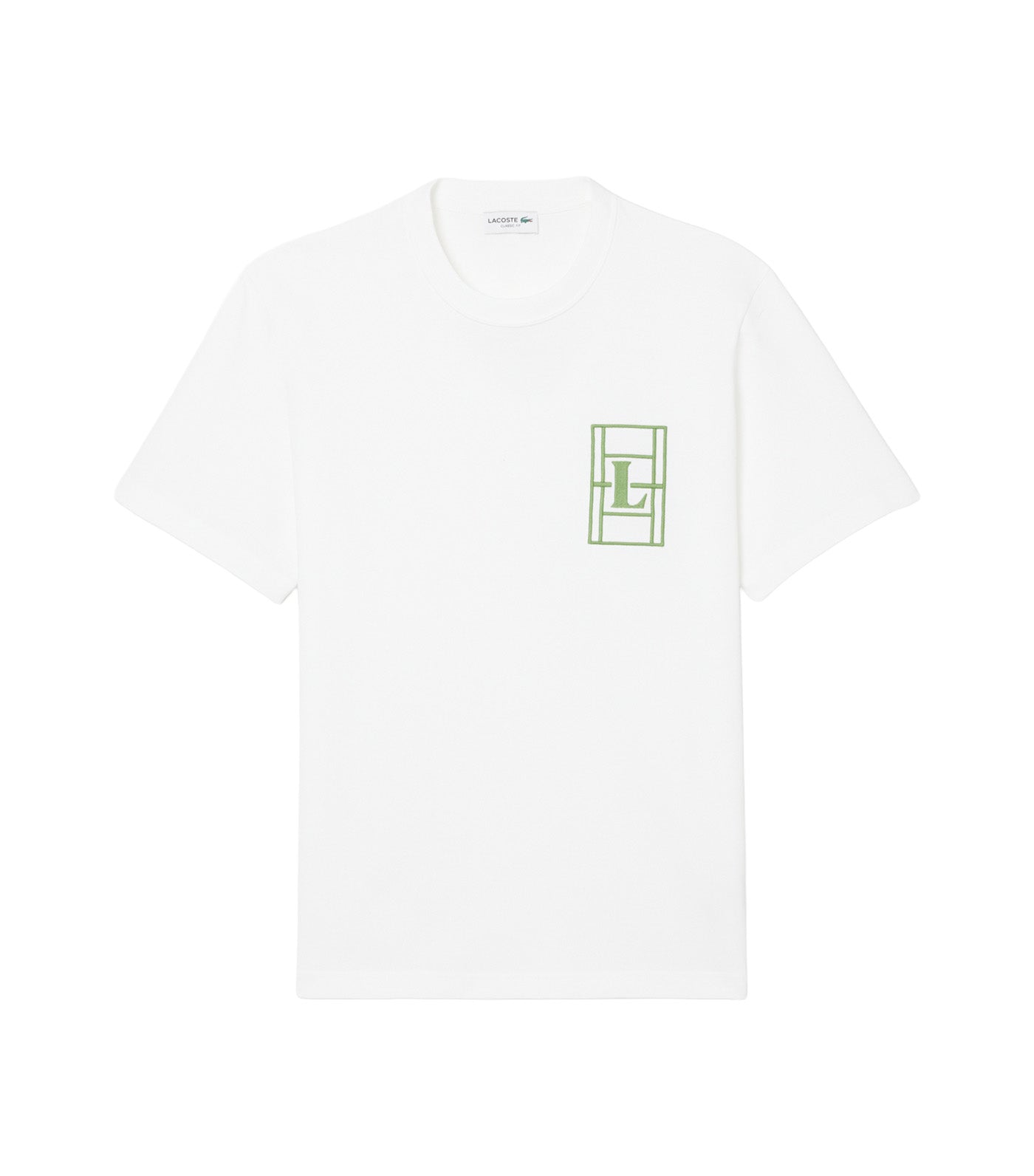 Lacoste Embroidered Heavy Jersey T-Shirt White