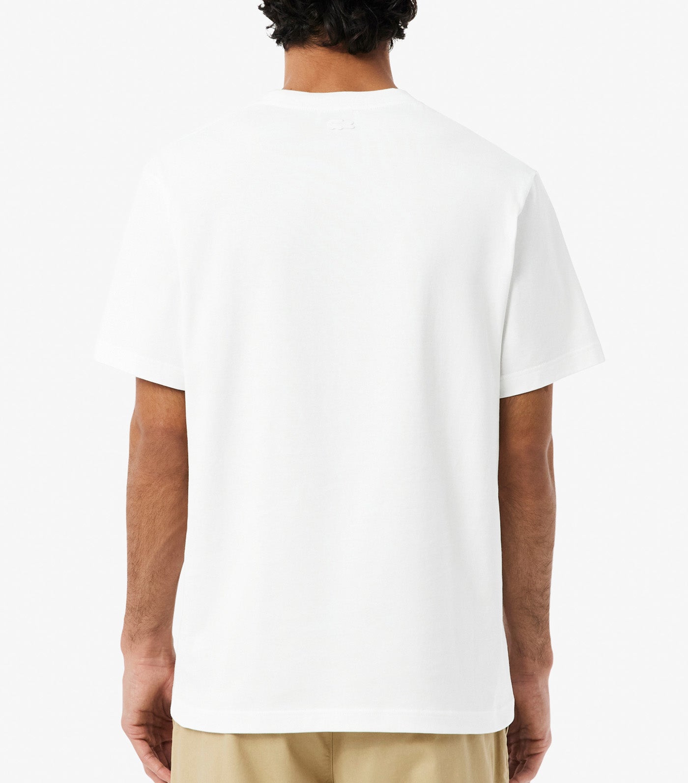 Lacoste Embroidered Heavy Jersey T-Shirt White