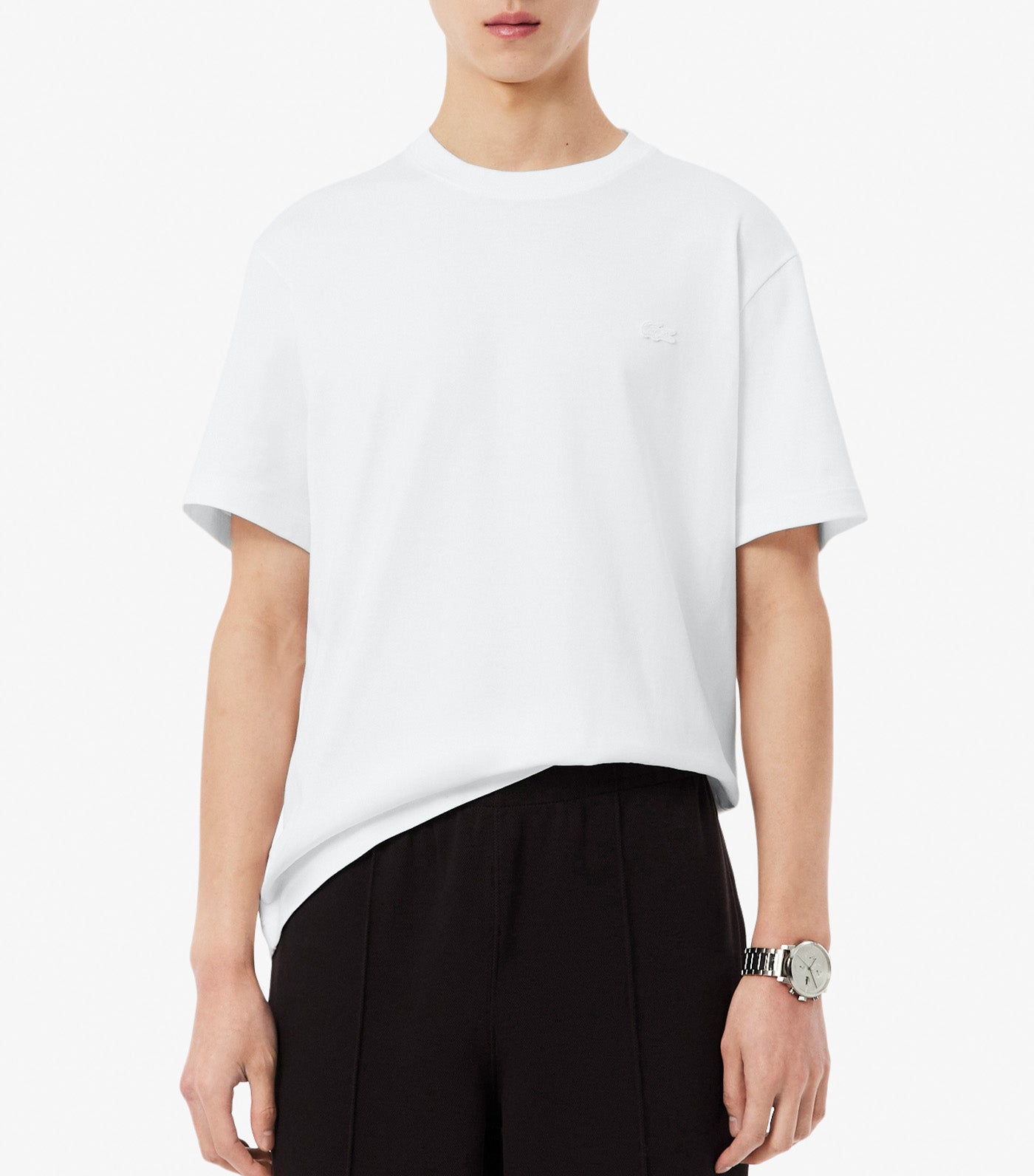 Lacoste Printed Jersey T-Shirt White