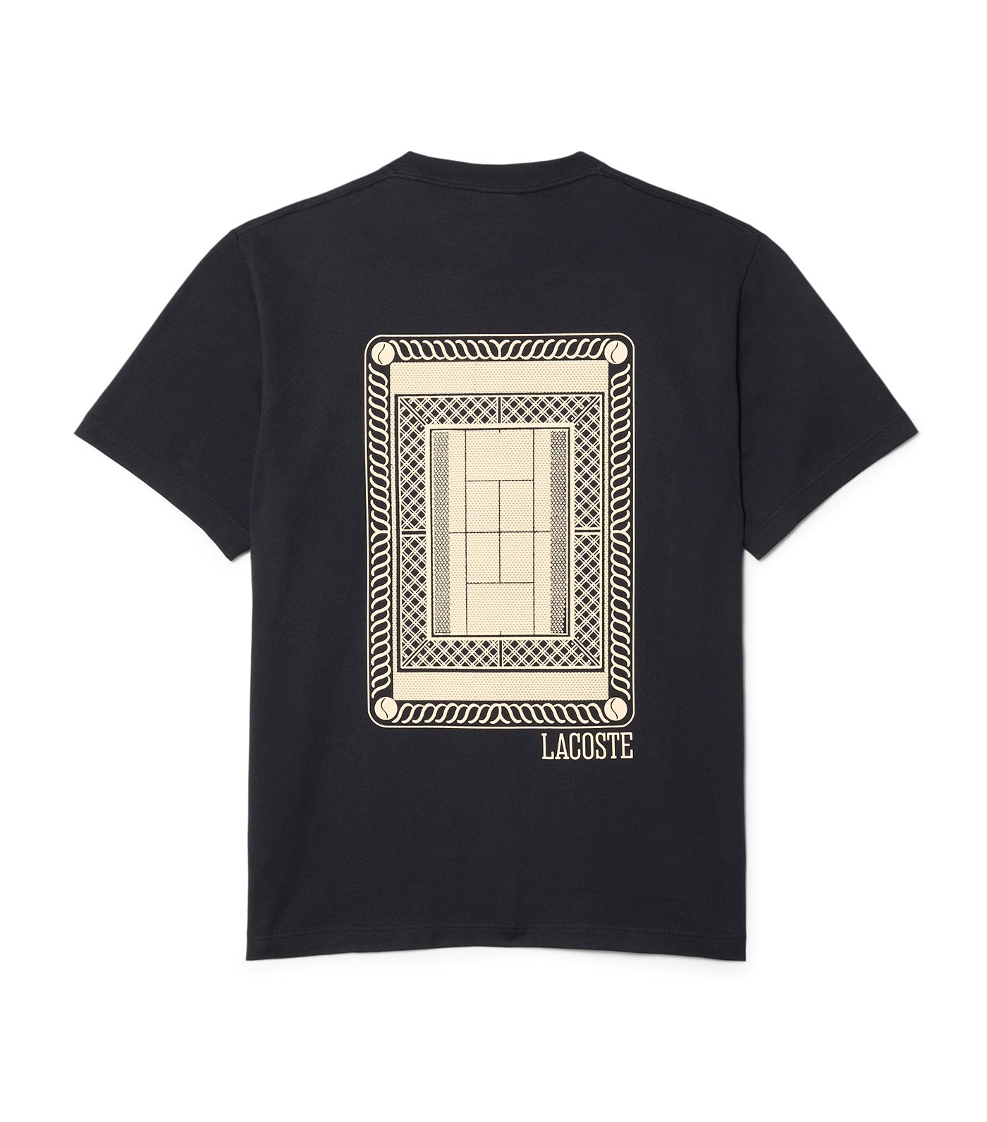 Lacoste Printed Jersey T-Shirt Blackbird