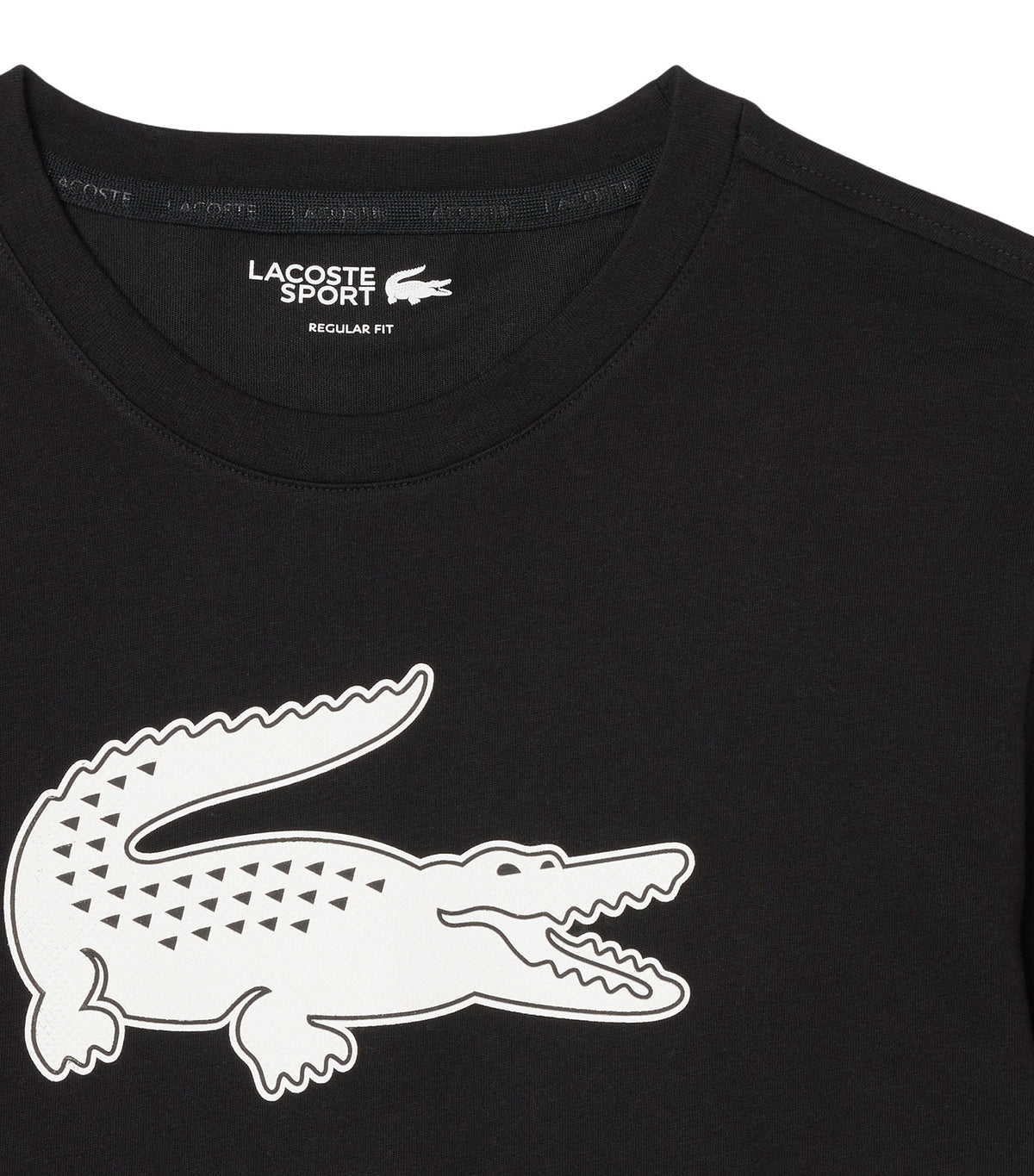 SPORT 3D Print Crocodile Ultra Dry T-Shirt Black/White