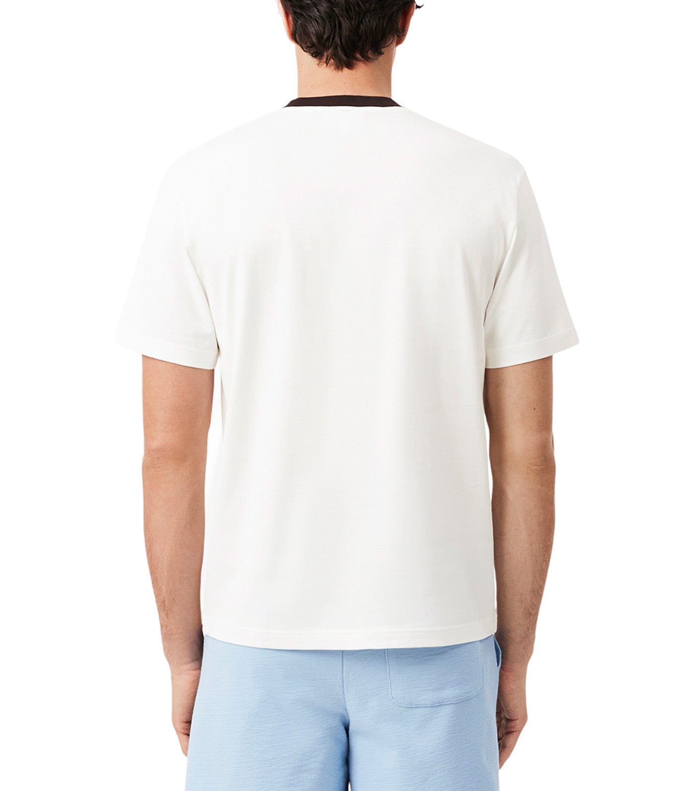 Classic Fit Colour-Block Cotton T-Shirt Flour