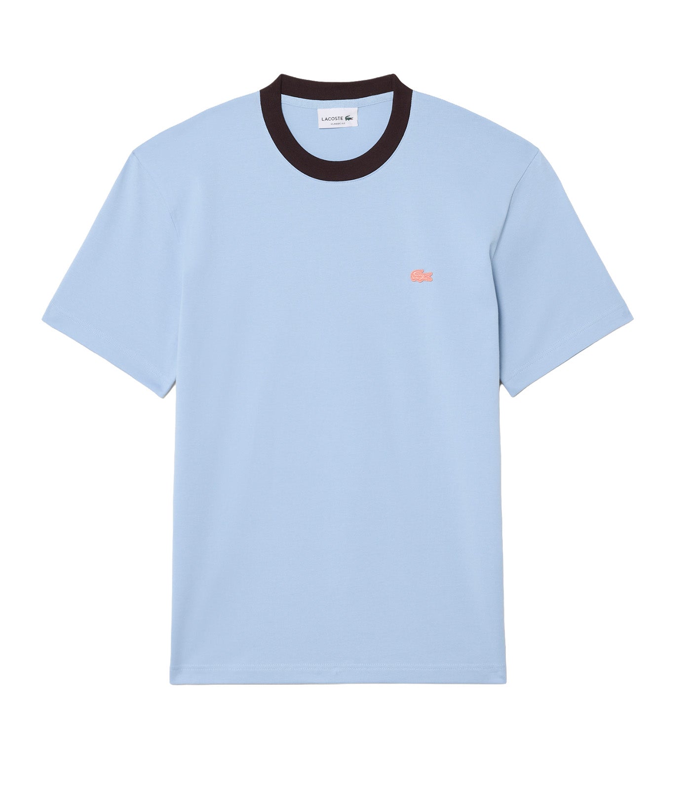 Classic Fit Colour-Block Cotton T-Shirt Chambray