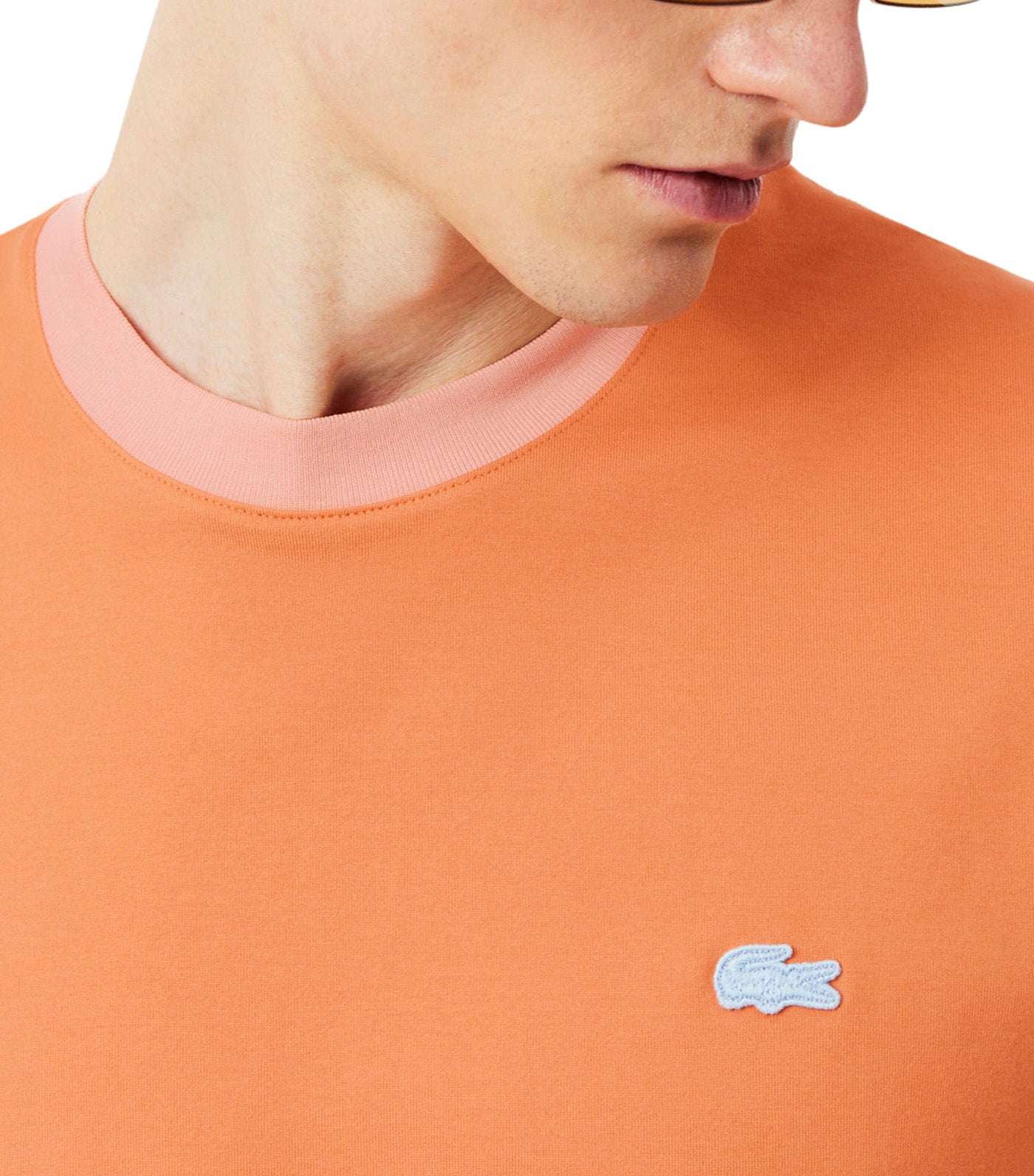 Classic Fit Colour-Block Cotton T-Shirt Blossom
