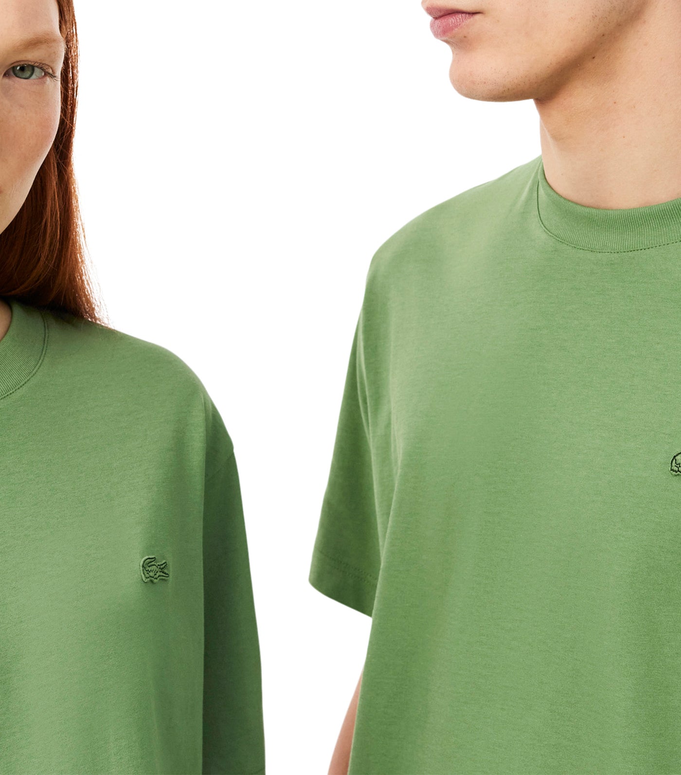 Lacoste Loose Fit Heavy Jersey T-Shirt Lamb's Lettuce
