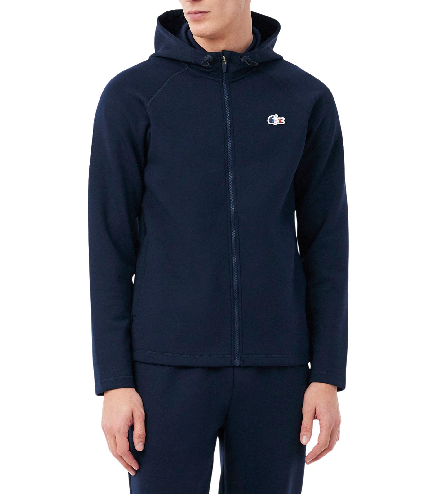French Tennis Team Zipped Sweatshirt Navy Blue