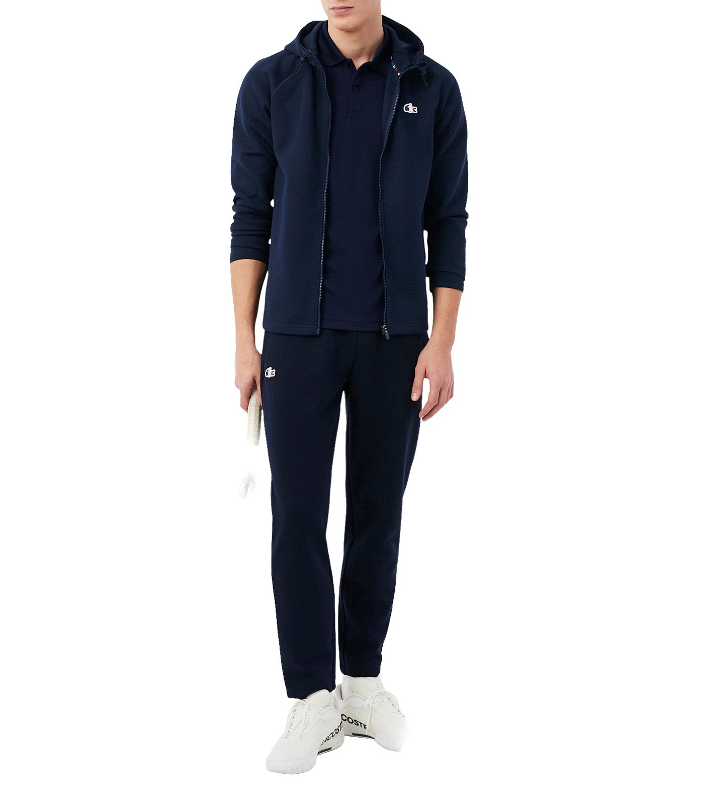 French Tennis Team Zipped Sweatshirt Navy Blue