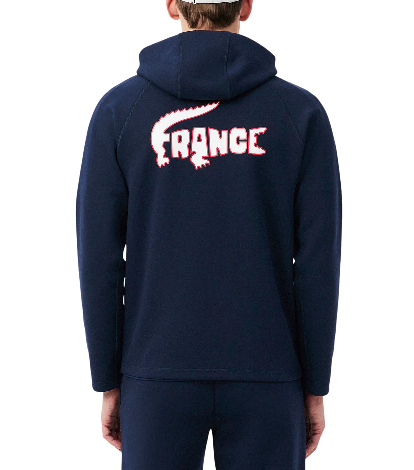 French Tennis Team Zipped Sweatshirt Navy Blue