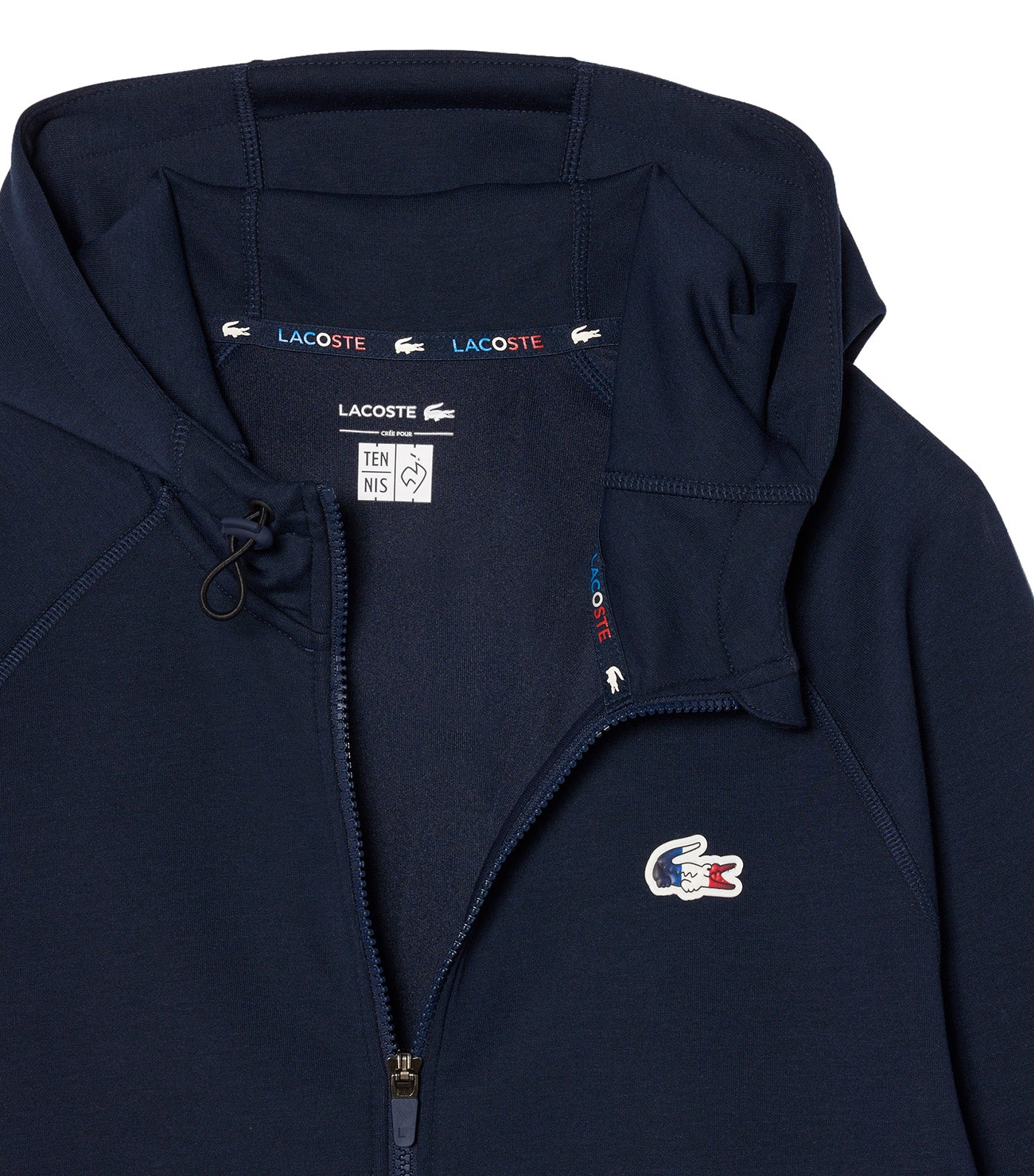 French Tennis Team Zipped Sweatshirt Navy Blue