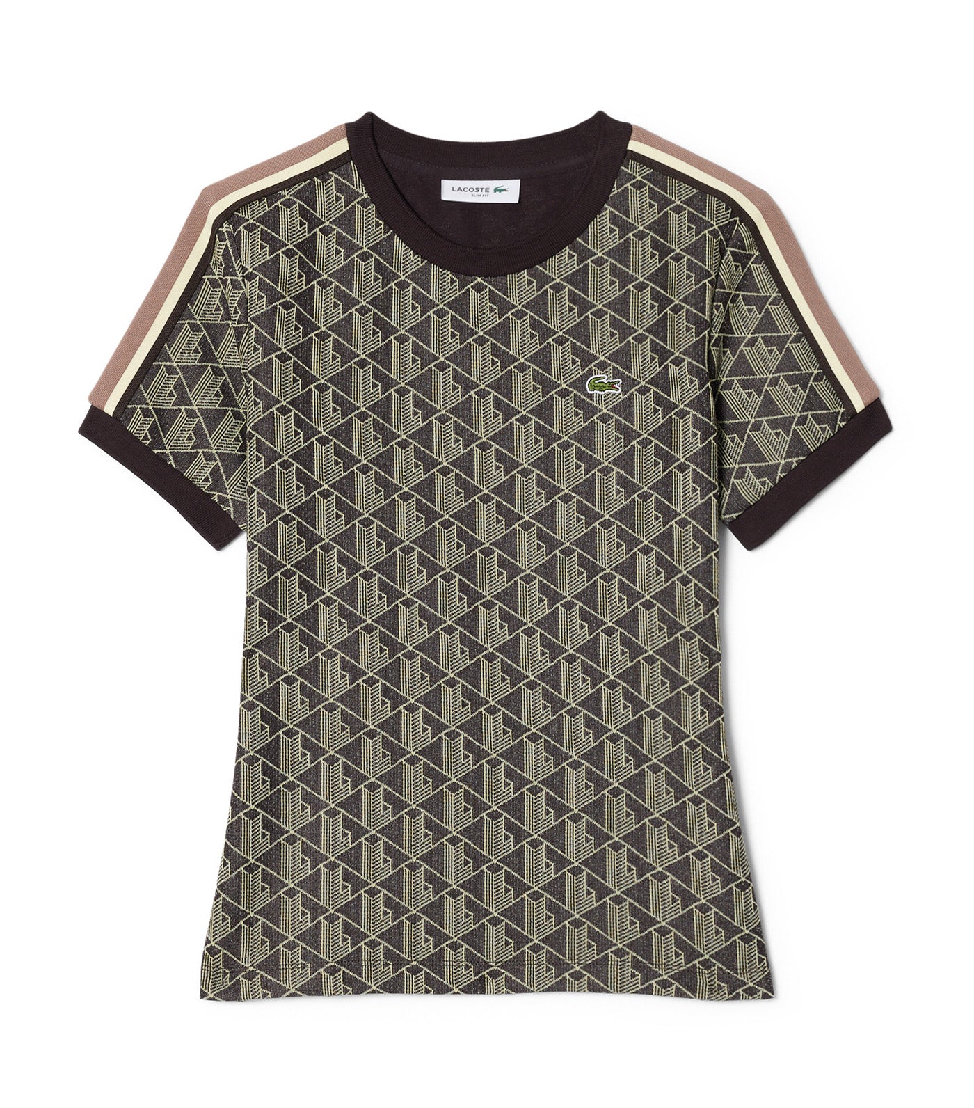 Slim Fit Monogram Jacquard T-Shirt