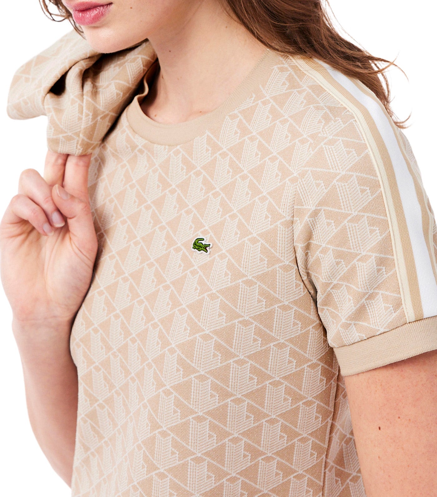 Slim Fit Monogram Jacquard T-Shirt