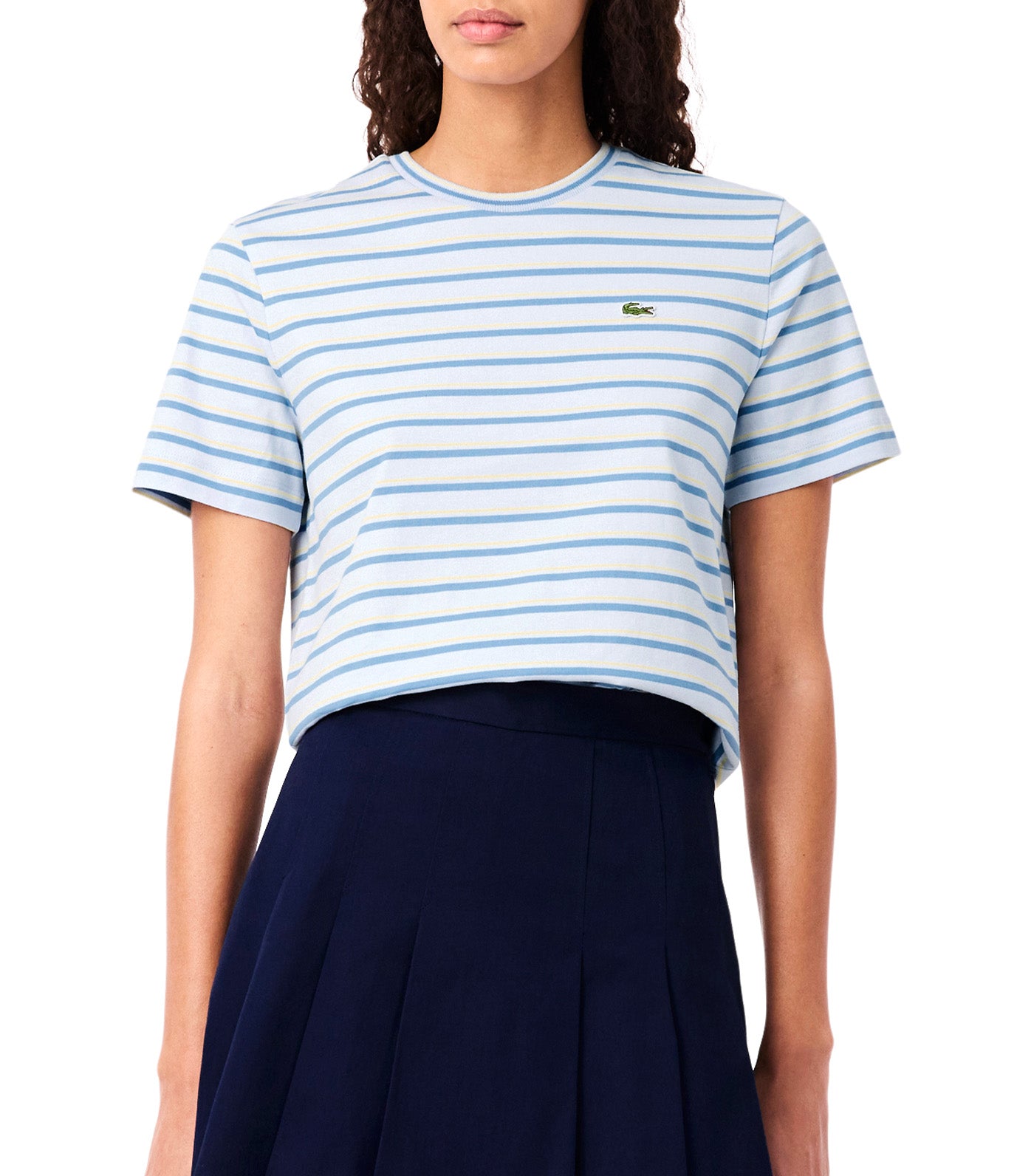 Striped Jersey T-Shirt Phoenix Blue/Turquin Blue