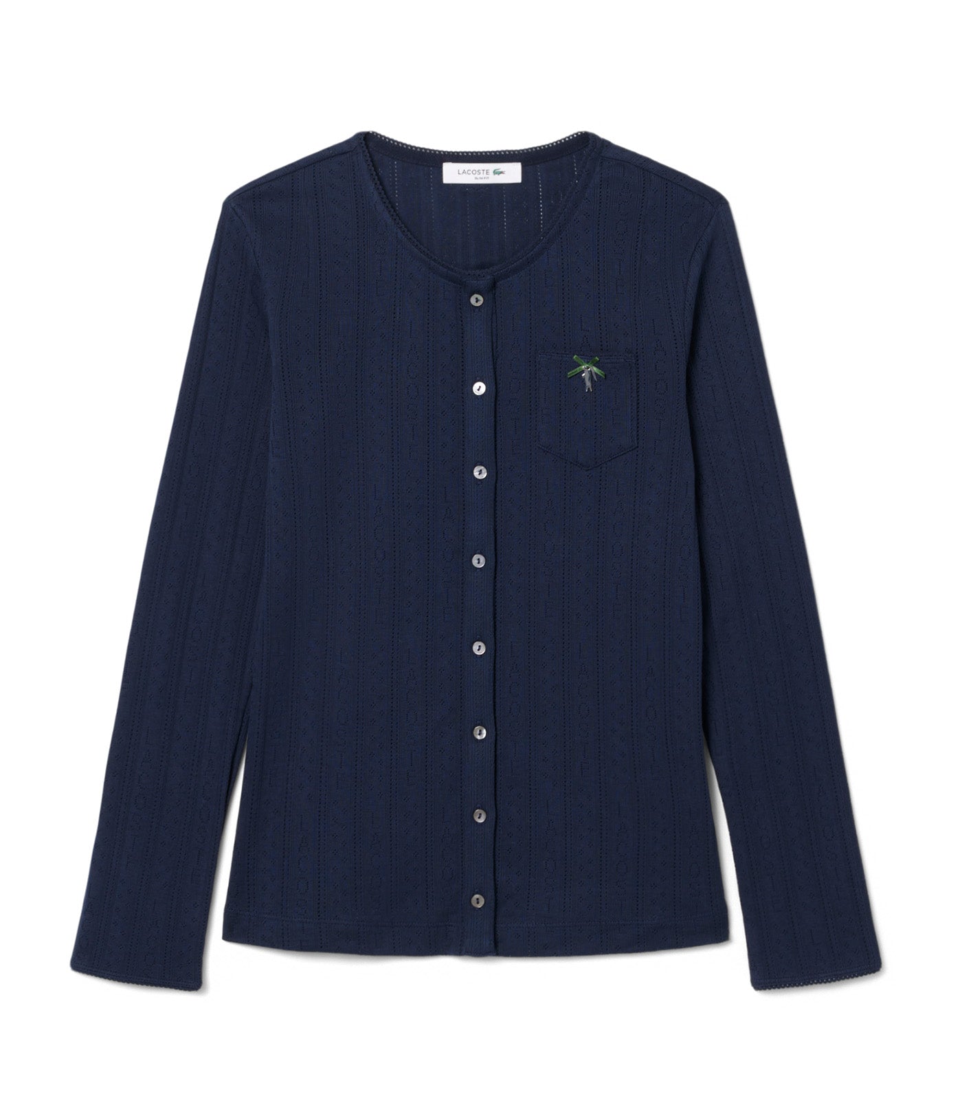 Slim Fit Pointelle Cardigan
