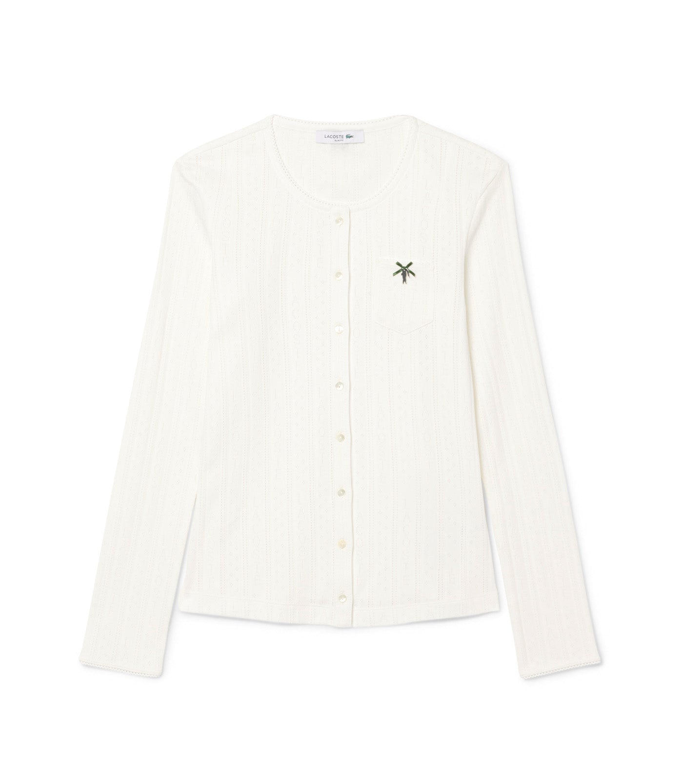 Slim Fit Pointelle Cardigan