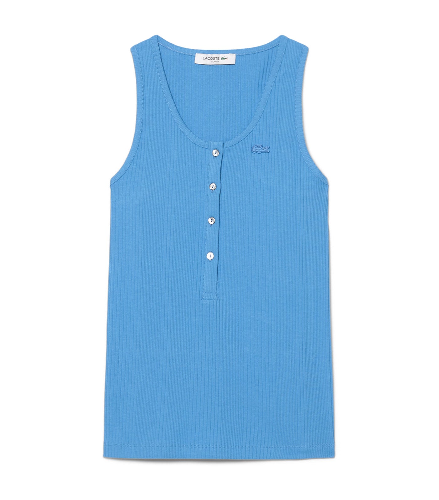 Slim Fit Ribbed Cotton Tank Top